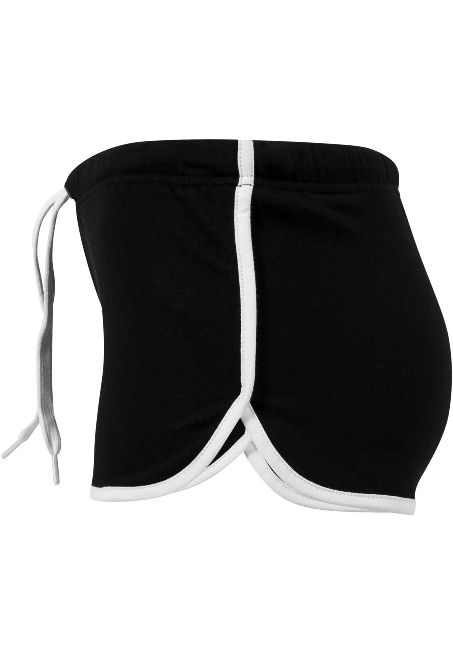 Ladies French Terry Hotpants | blk/wht