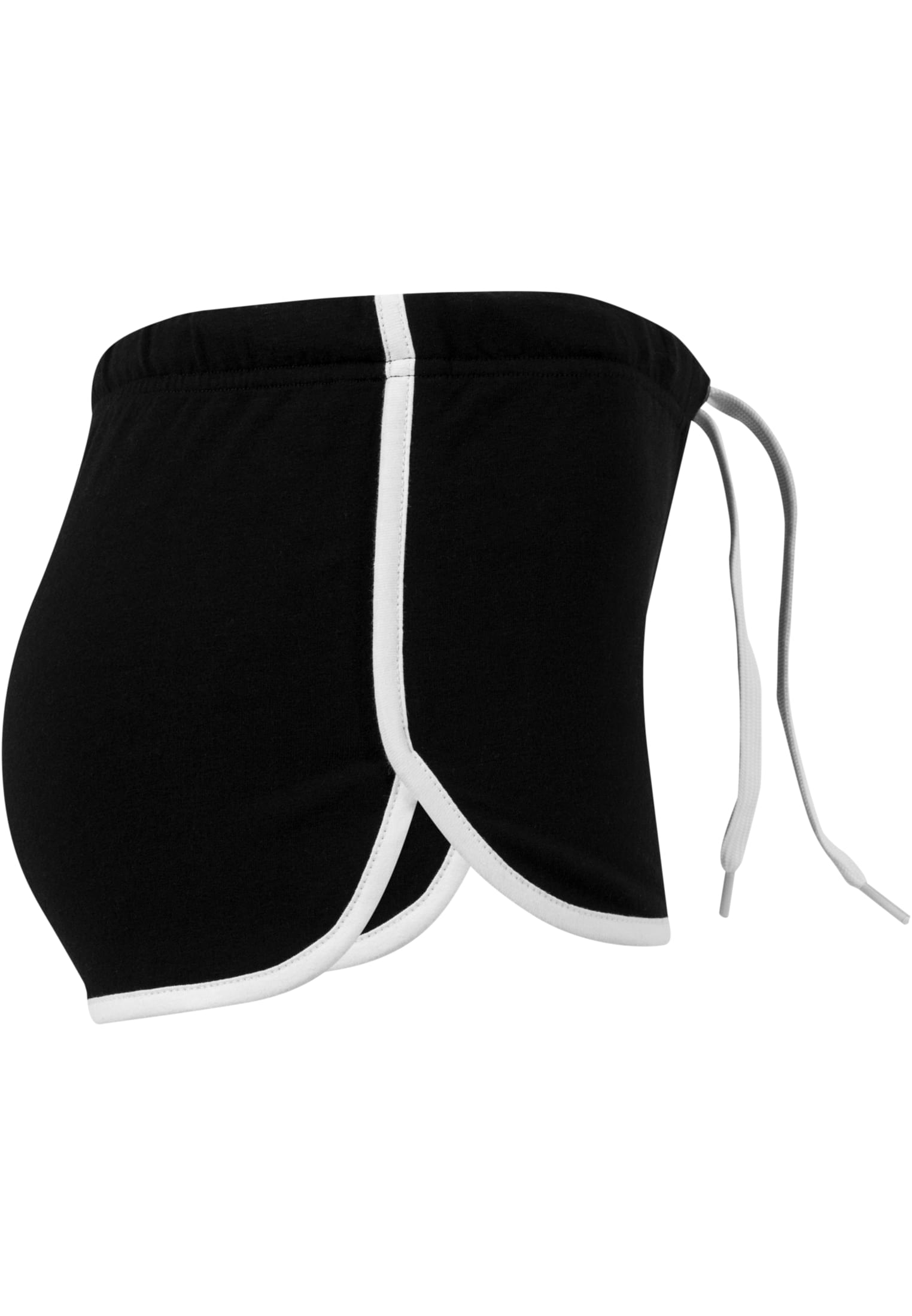 Ladies French Terry Hotpants | blk/wht