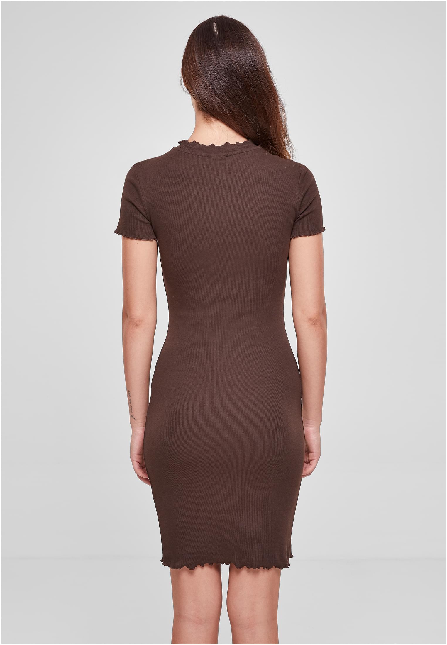 Ladies Rib Tee Dress | brown