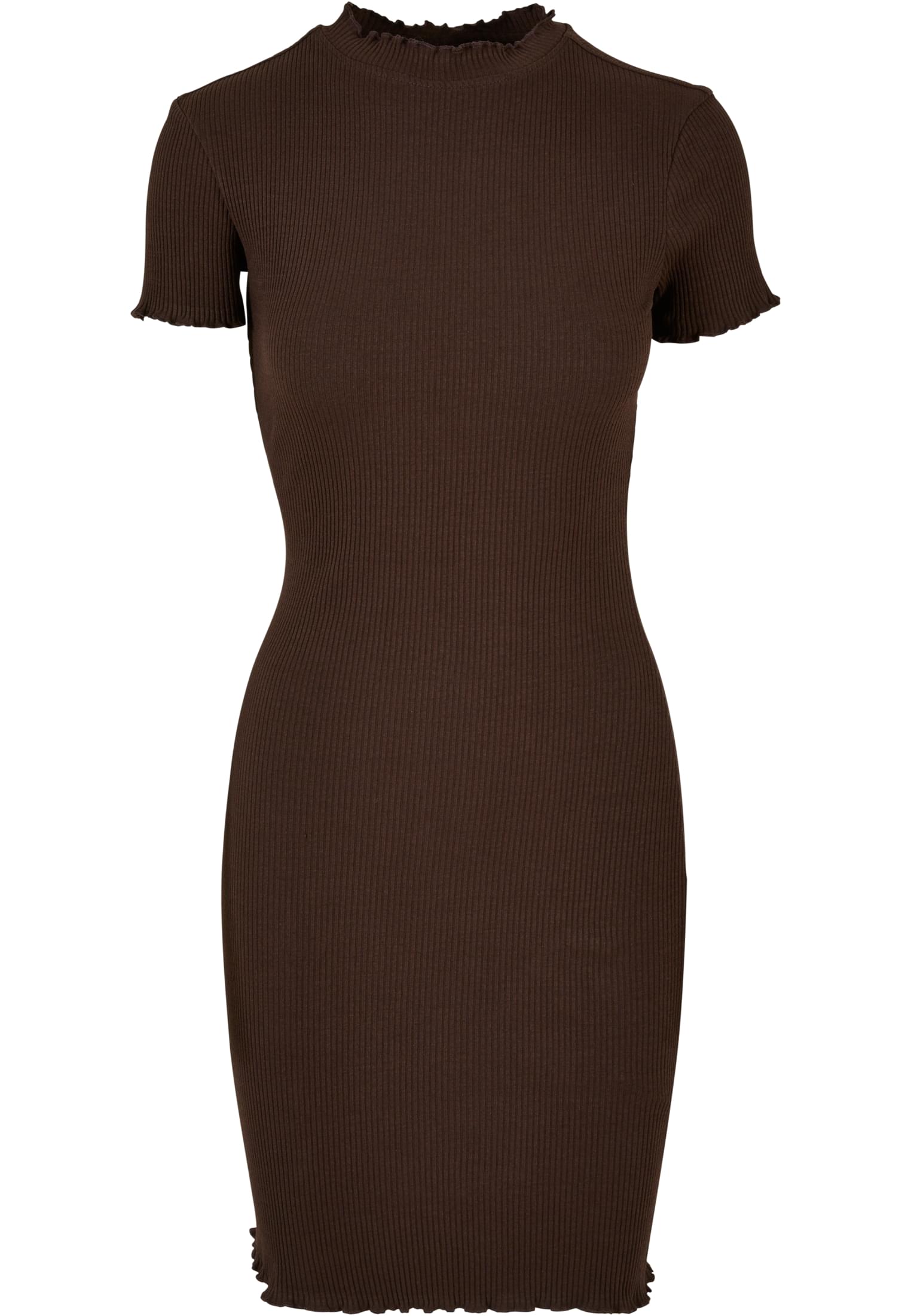 Ladies Rib Tee Dress | brown