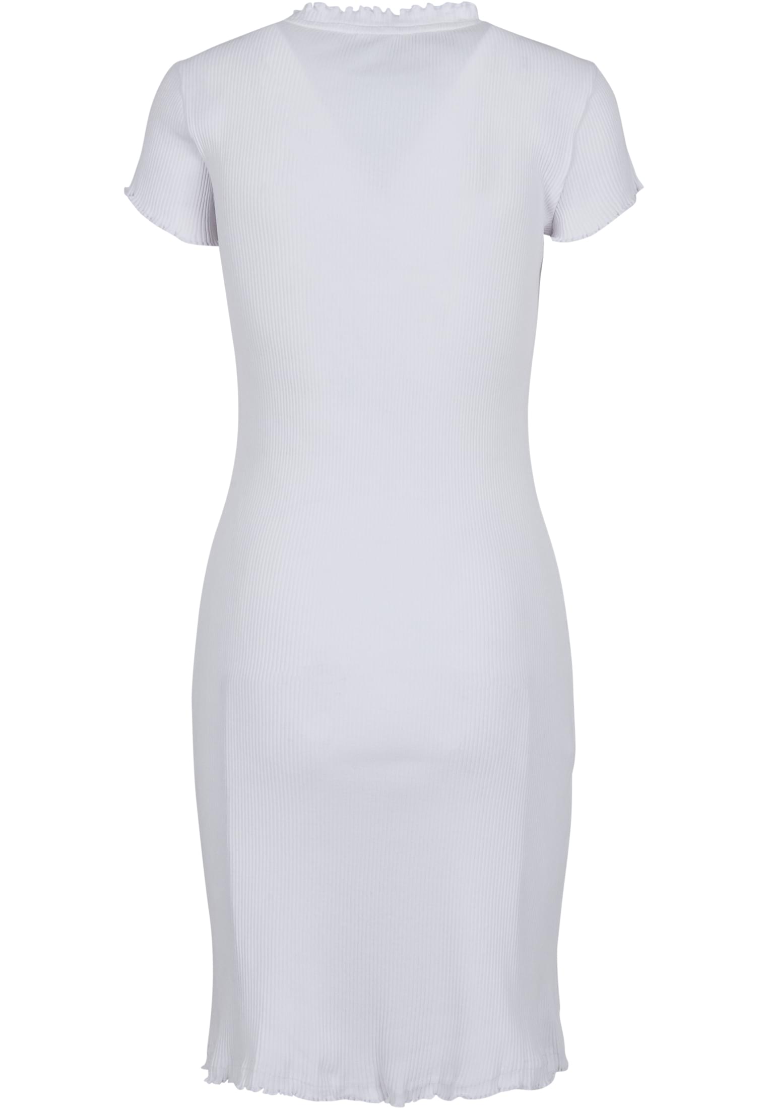 Ladies Rib Tee Dress | white