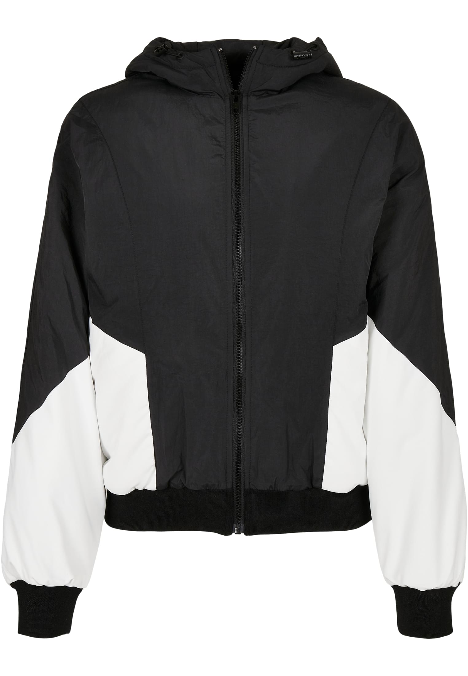 Ladies Padded 2-Tone Batwing Jacket | black/white