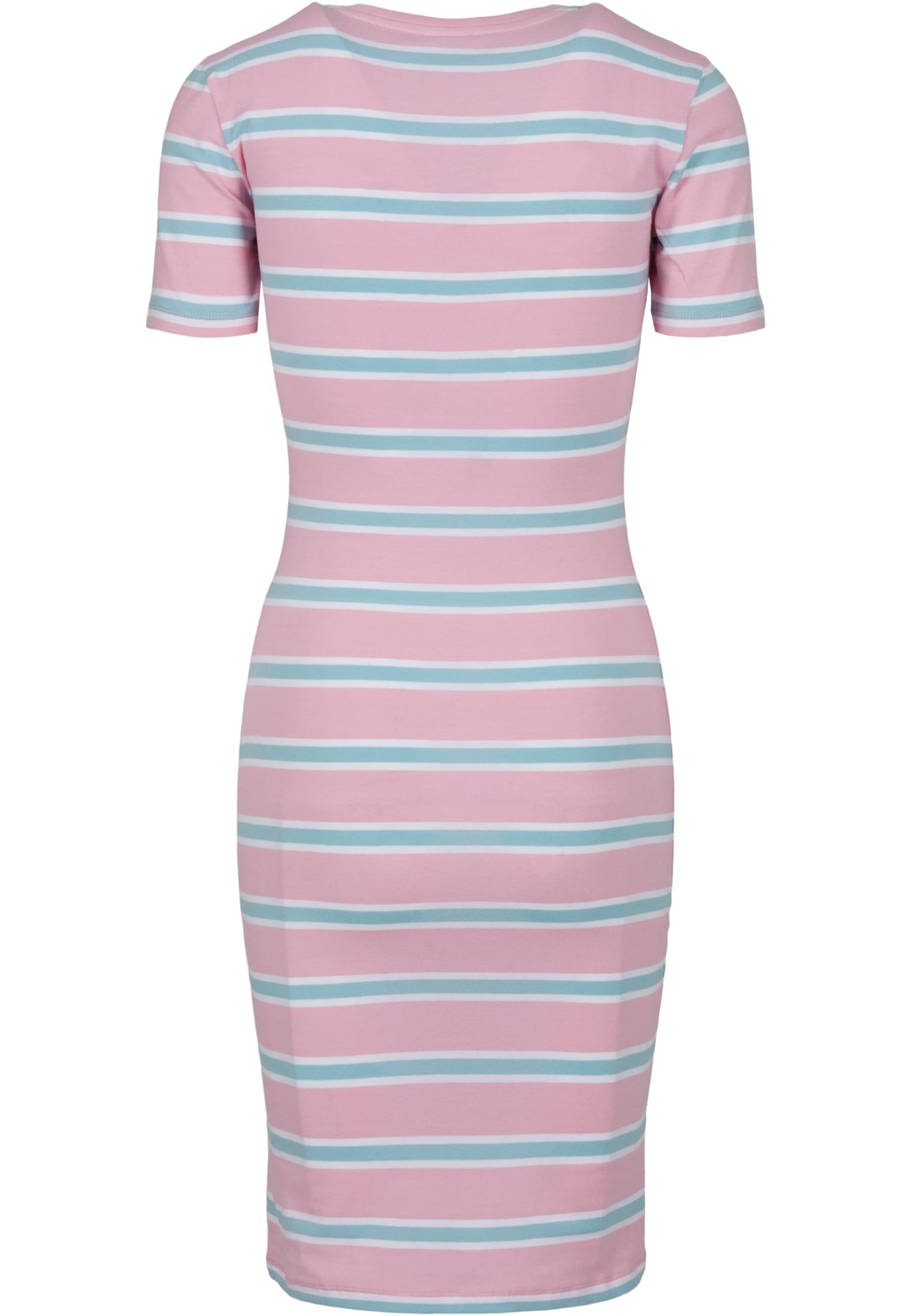 Ladies Stretch Stripe Dress | girlypink/oceanblue