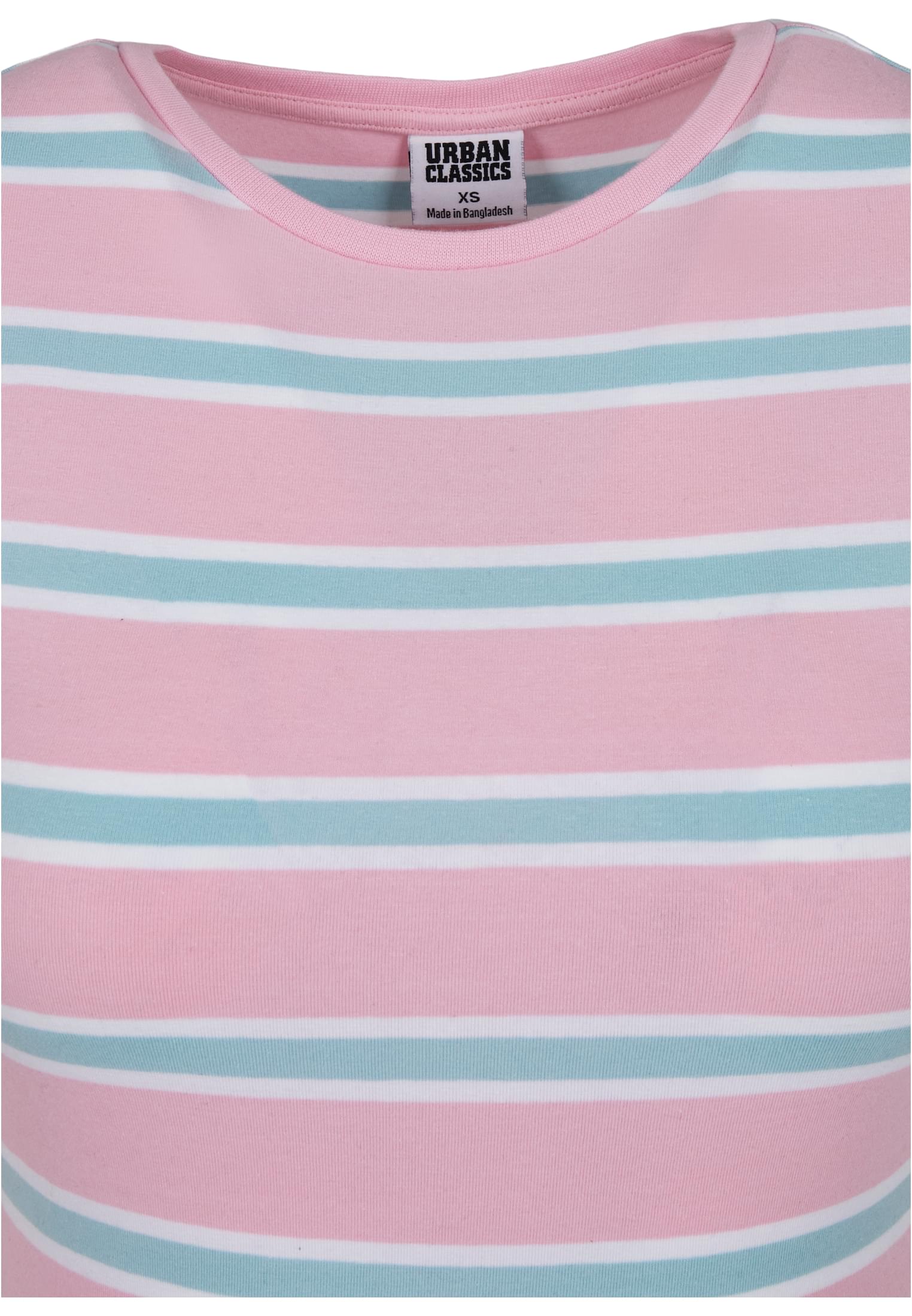 Ladies Stretch Stripe Dress | girlypink/oceanblue