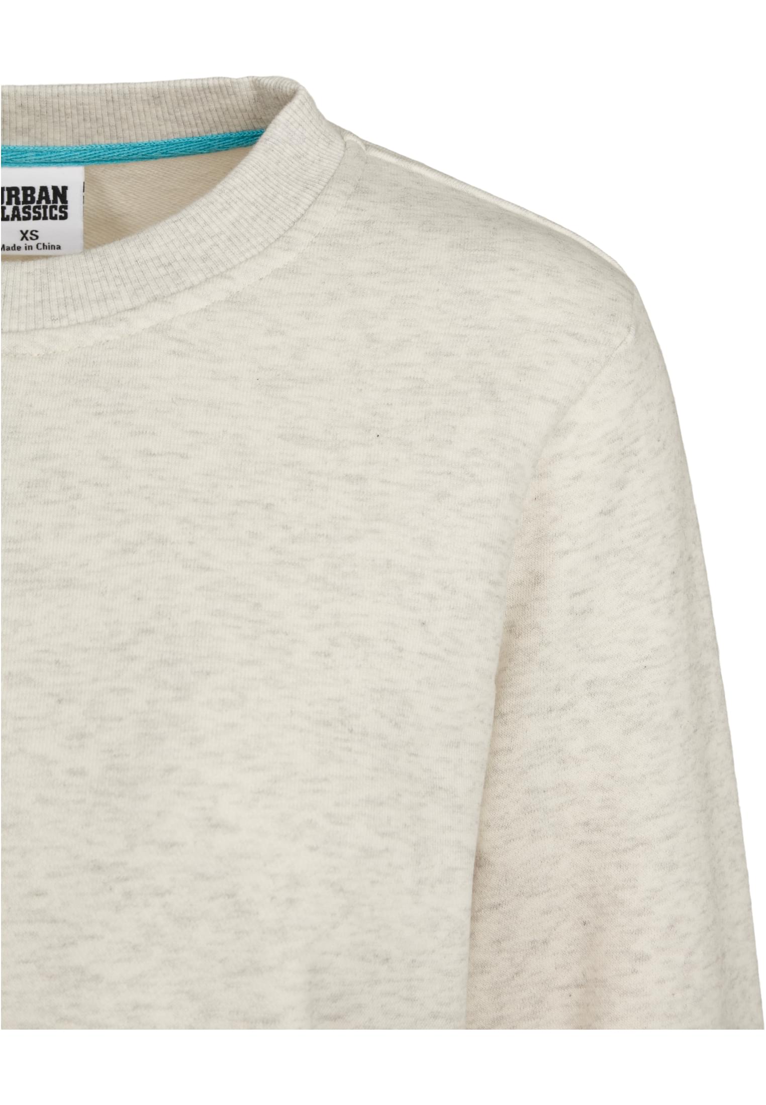 Ladies Oversized Cropped Crewneck | lightgrey