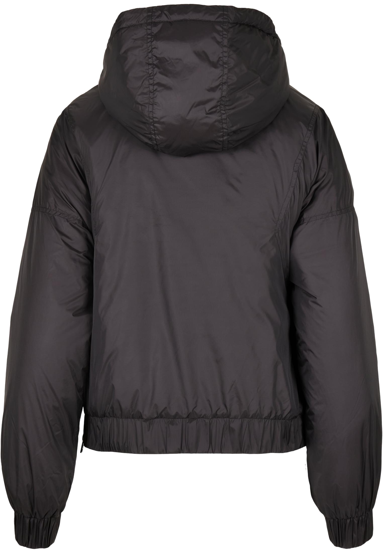 Ladies Panel Padded Pull Over Jacket | black