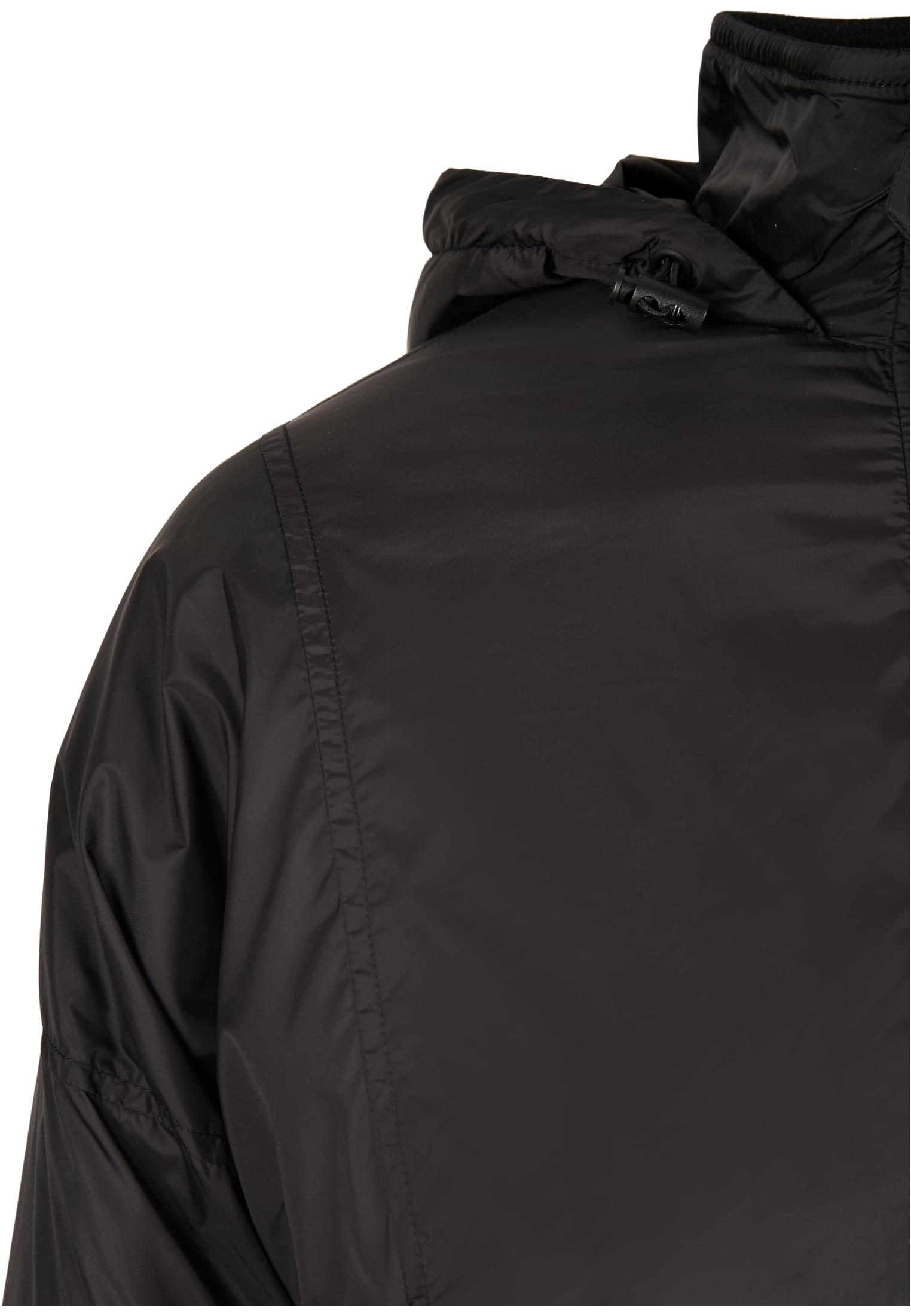 Ladies Panel Padded Pull Over Jacket | black