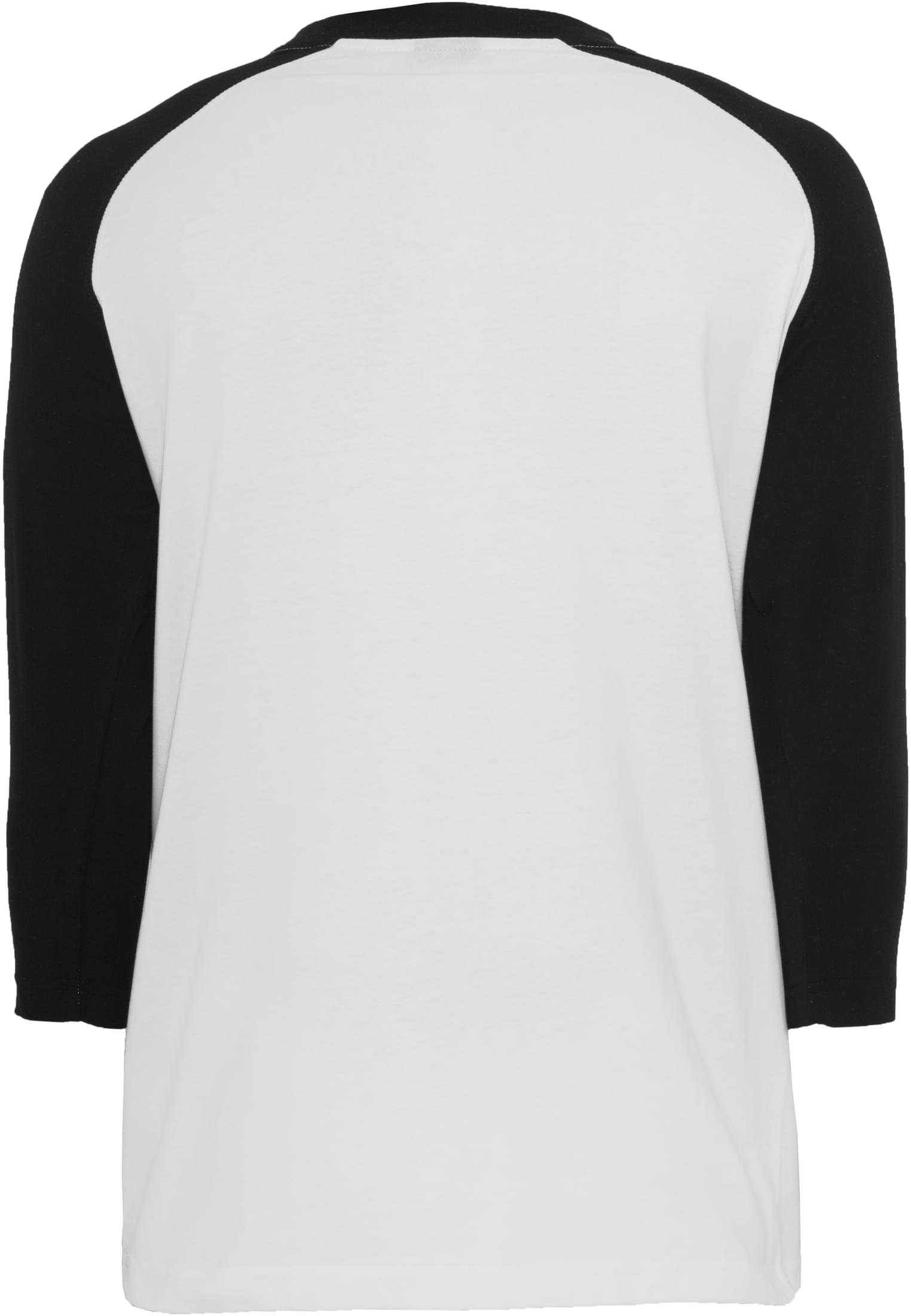 Contrast 3/4 Sleeve Raglan Tee | wht/blk