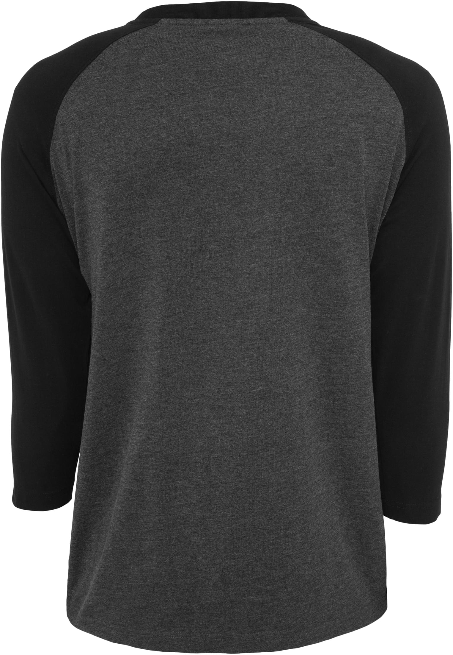 Contrast 3/4 Sleeve Raglan Tee | cha/blk