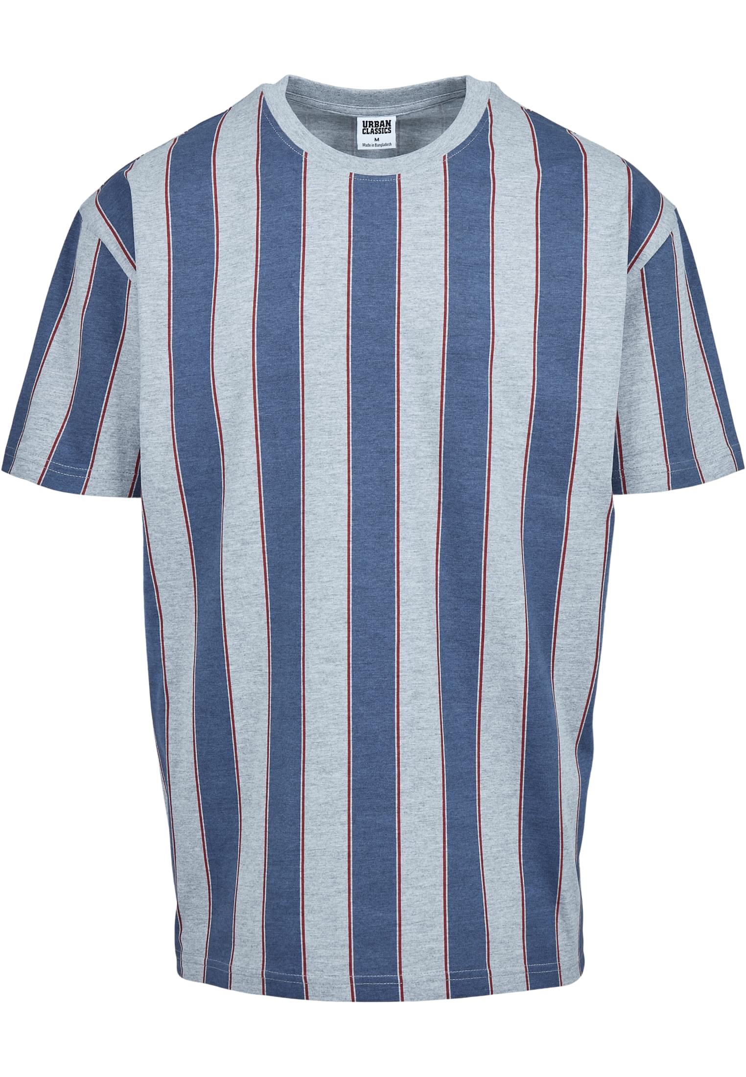 Printed Oversized Bold Stripe Tee | vintageblue