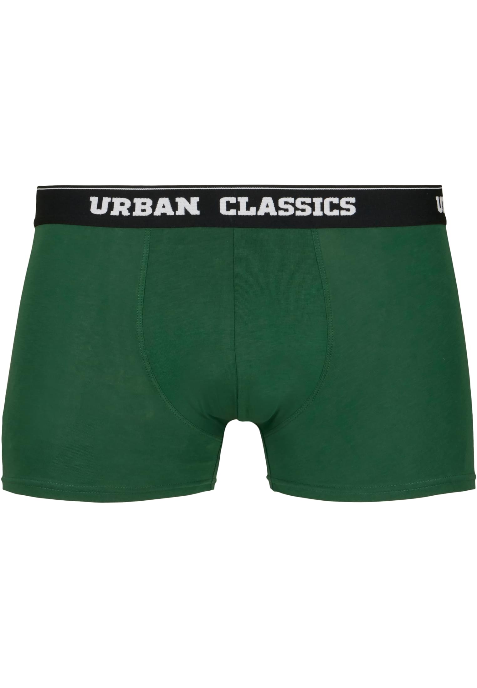 Boxer Shorts 3-Pack | darkgreen+black+branded aop