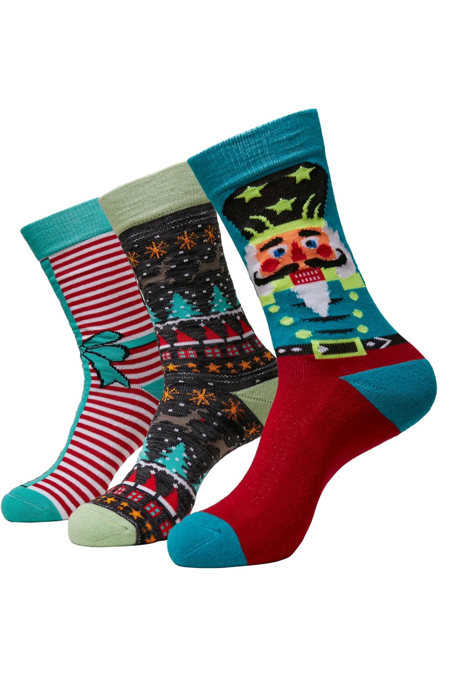 Christmas Nutcracker Socks 3-Pack | multicolor