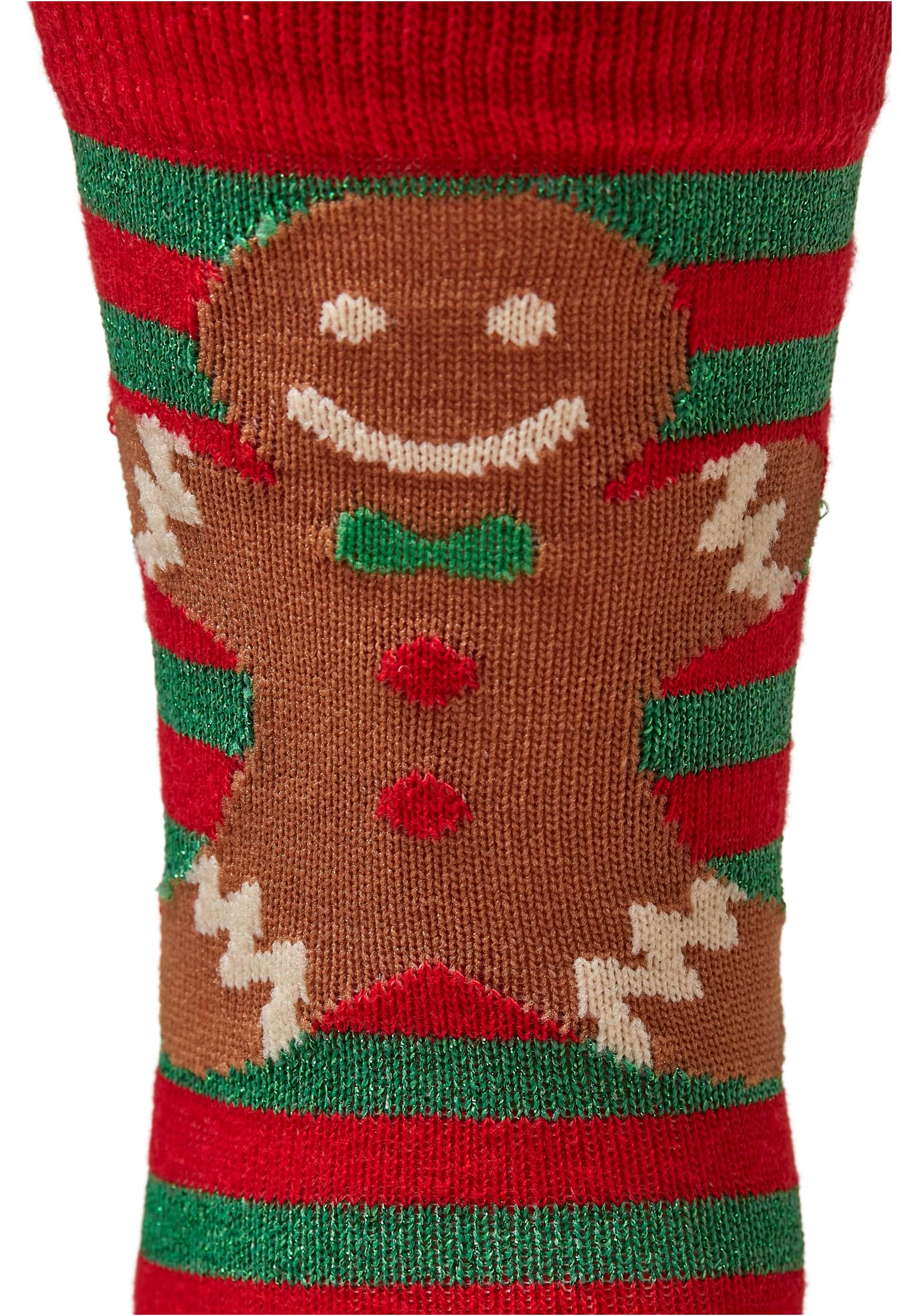 Christmas Gingerbread Lurex Socks 3-Pack | multicolor