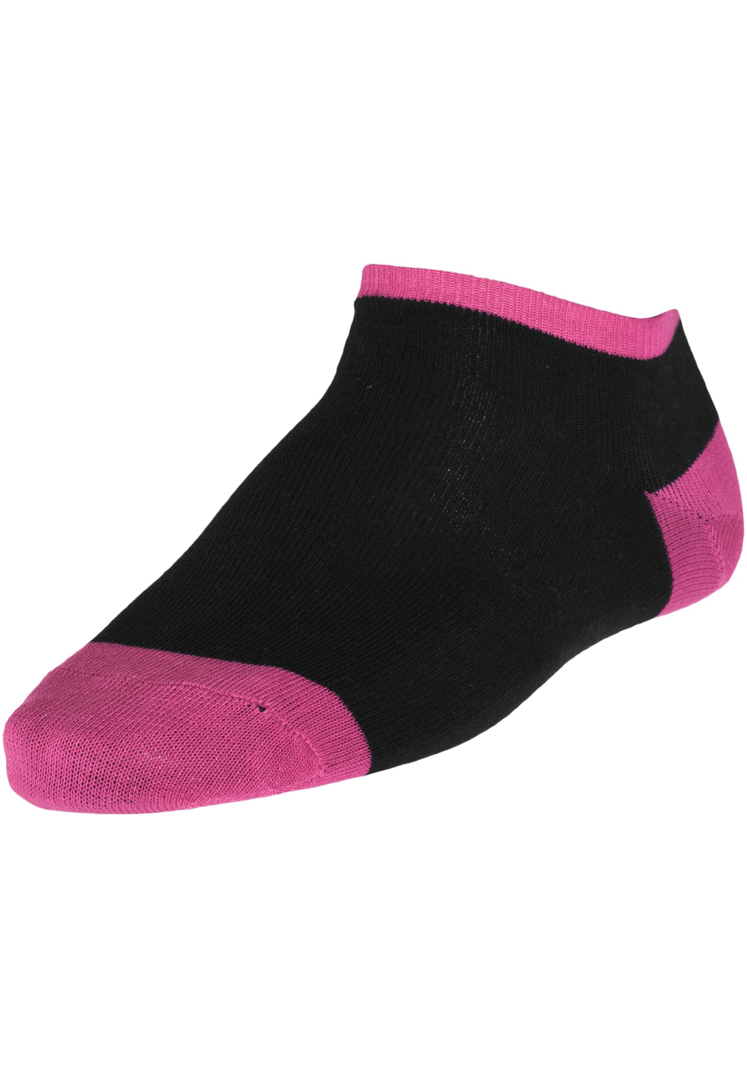 Contrast Sneaker Socks | blk/fuc