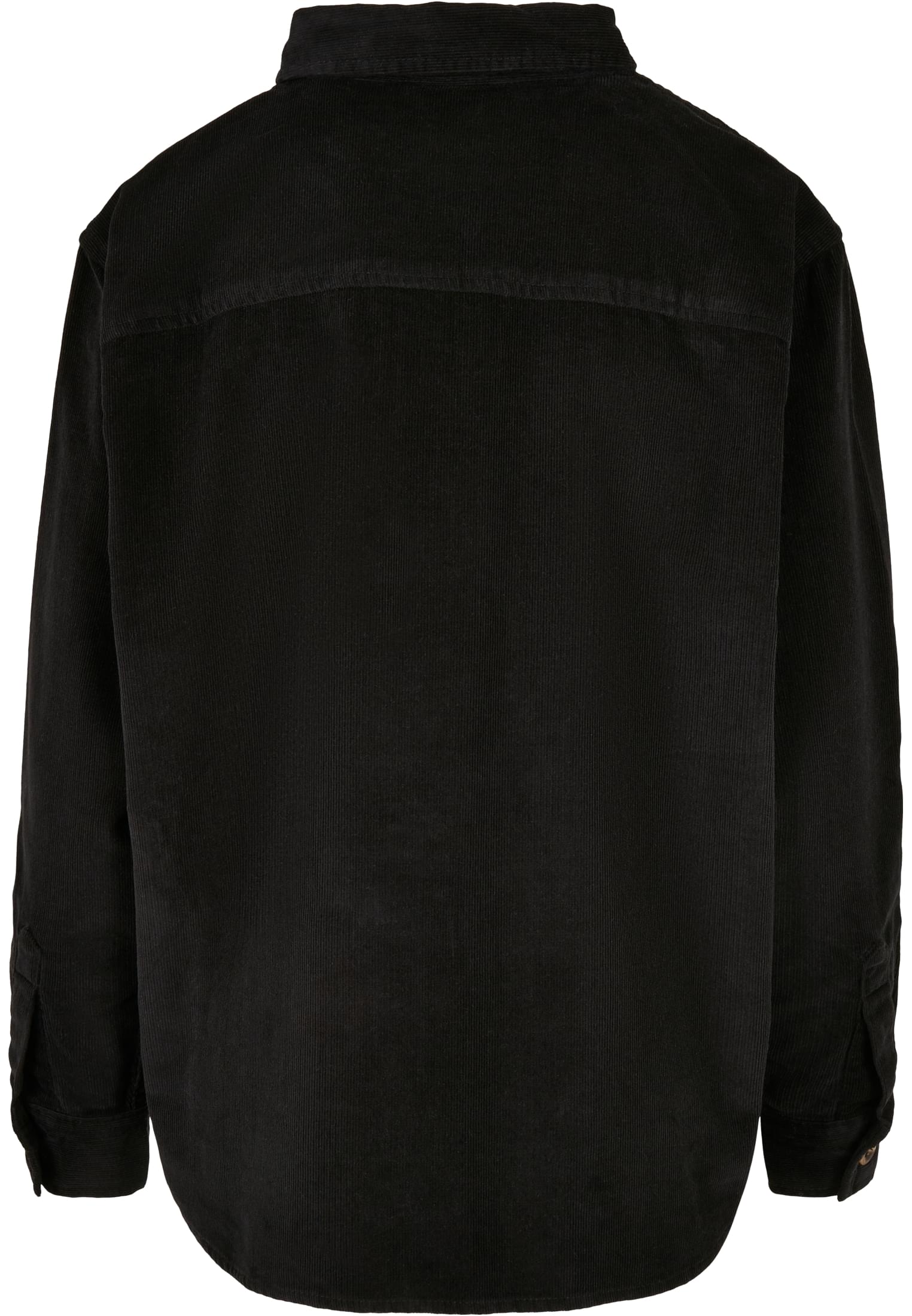 Ladies Corduroy Oversized Shirt | black