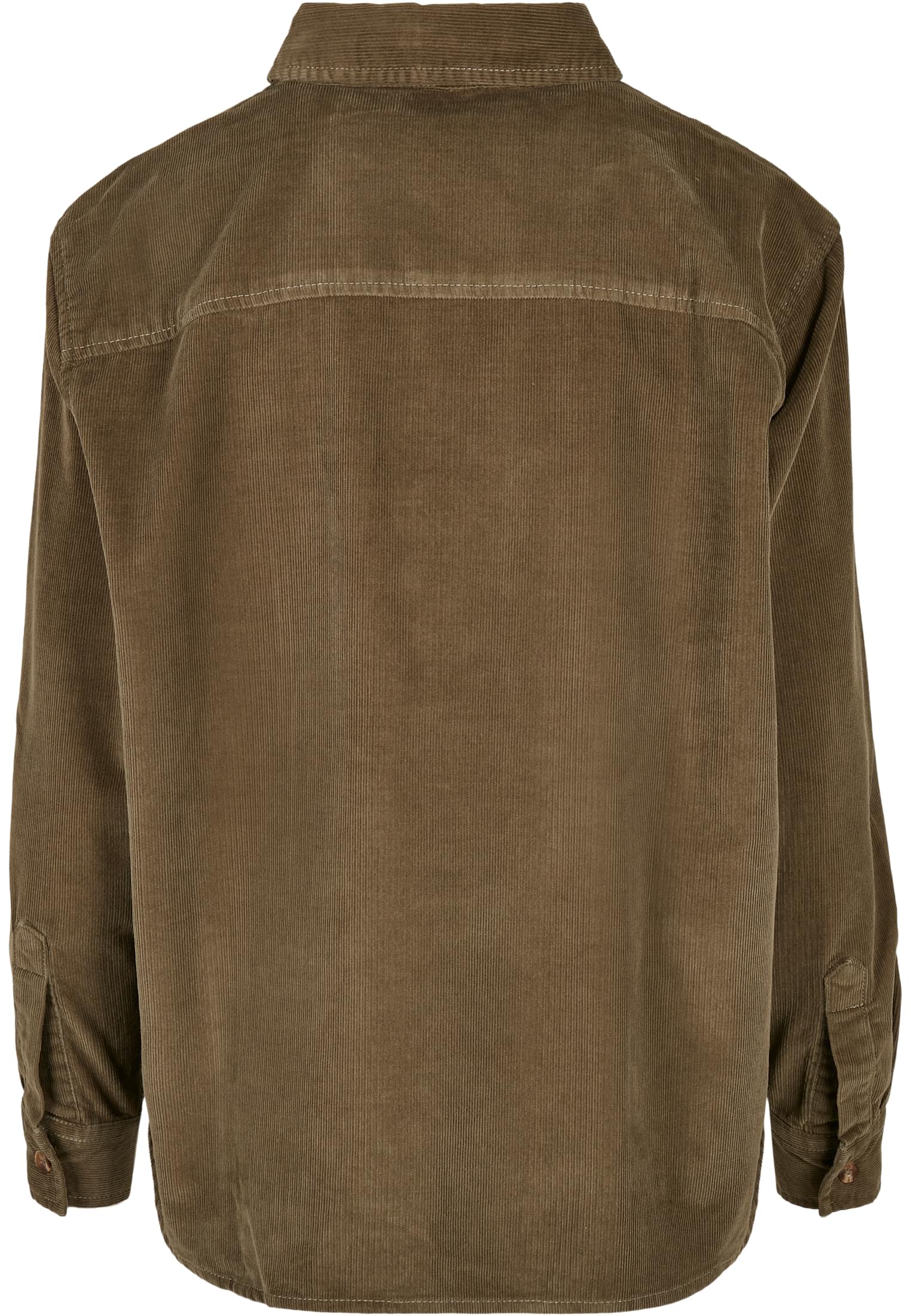 Ladies Corduroy Oversized Shirt | olive