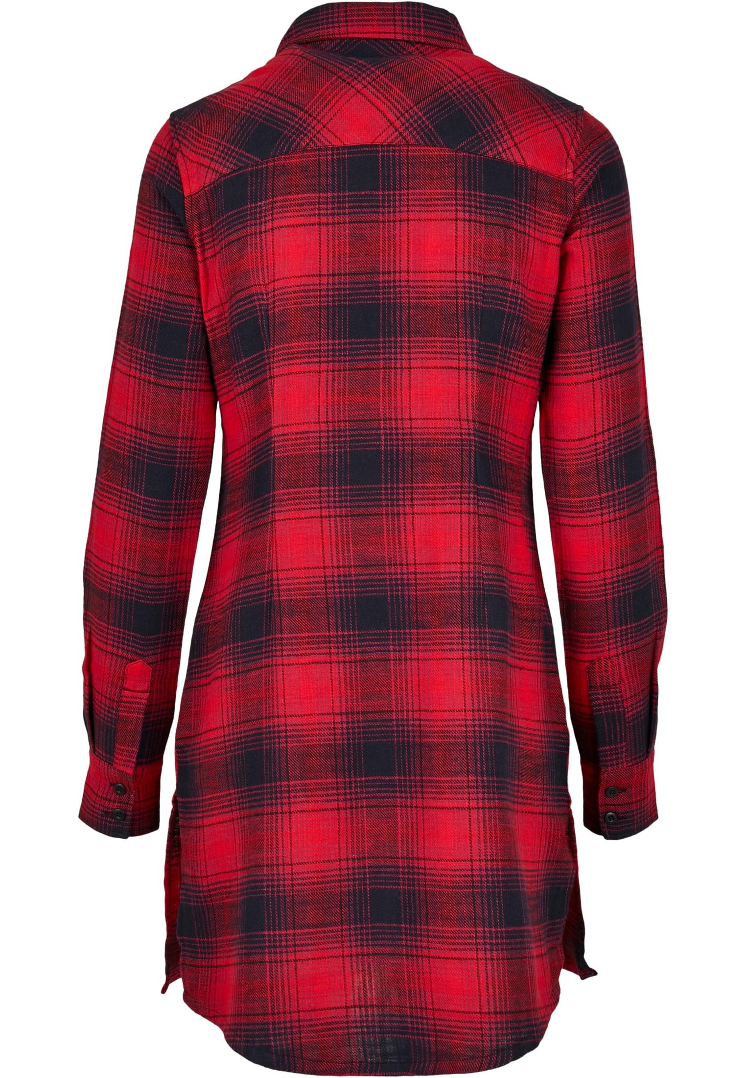 Ladies Check Shirt Dress | darkblue/red