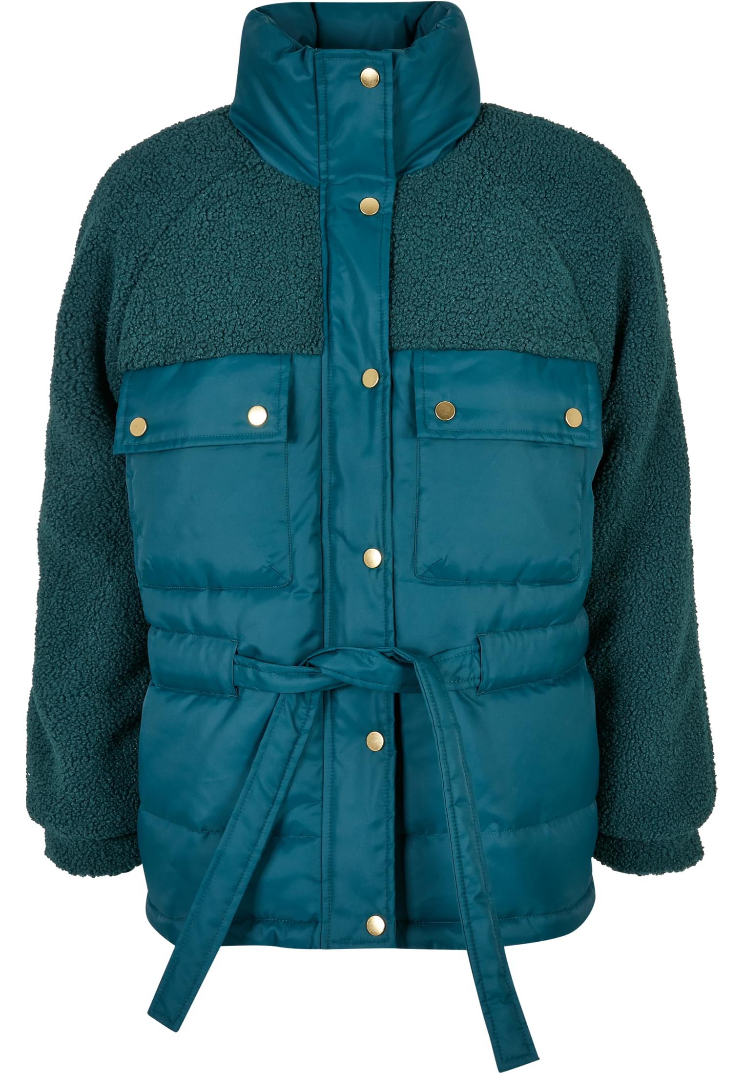 Ladies Sherpa Mix Puffer Jacket | jasper