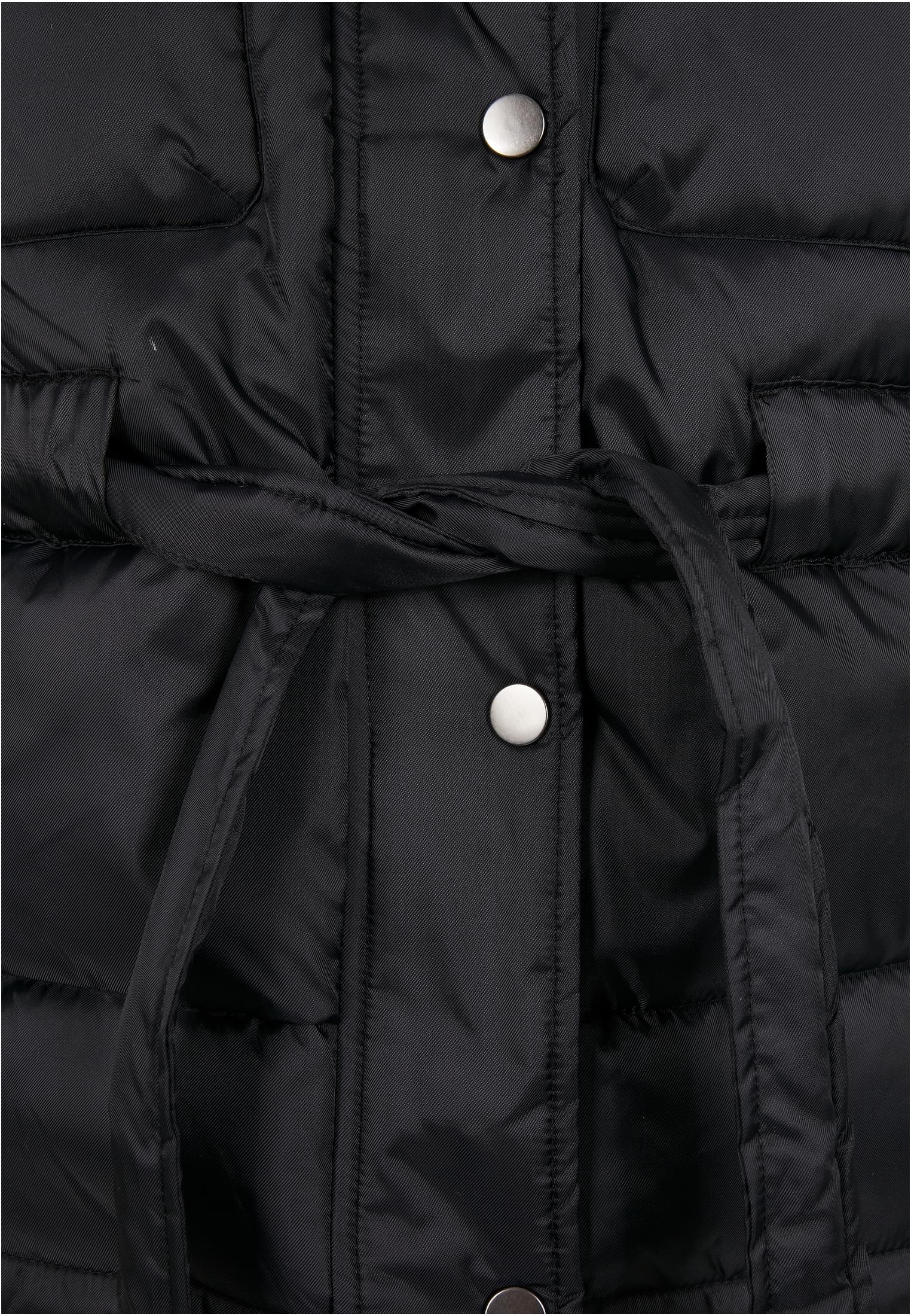 Ladies Sherpa Mix Puffer Jacket | black