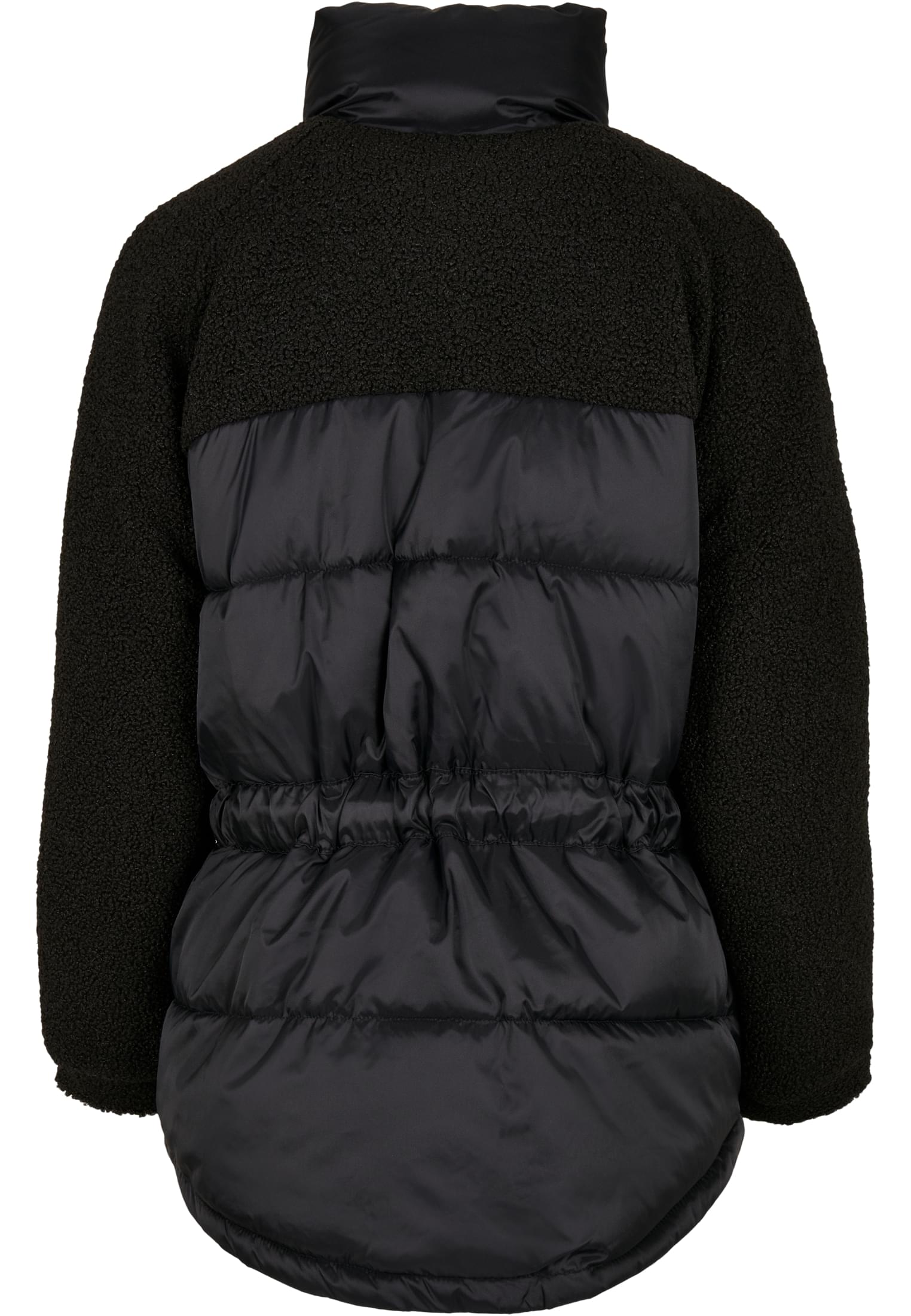 Ladies Sherpa Mix Puffer Jacket | black