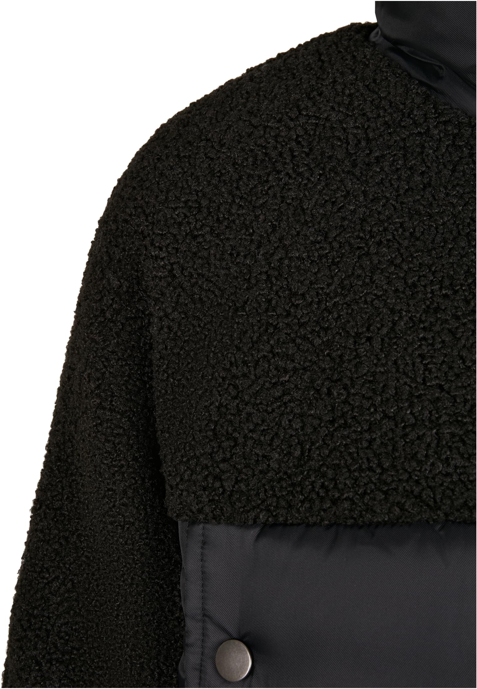 Ladies Sherpa Mix Puffer Jacket | black