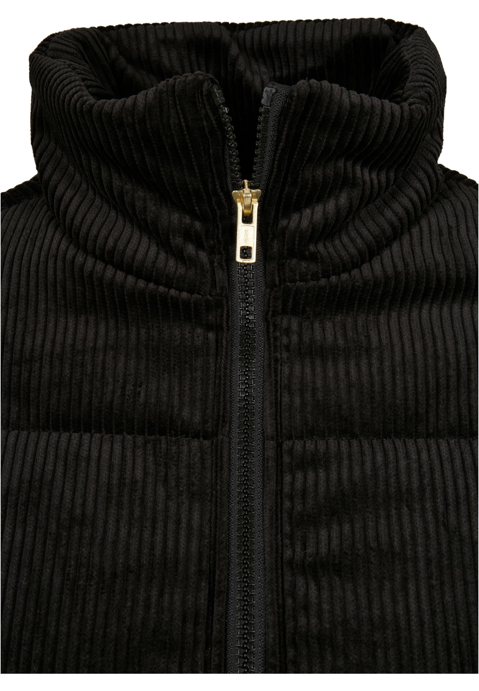 Ladies Corduroy Puffer Jacket | black