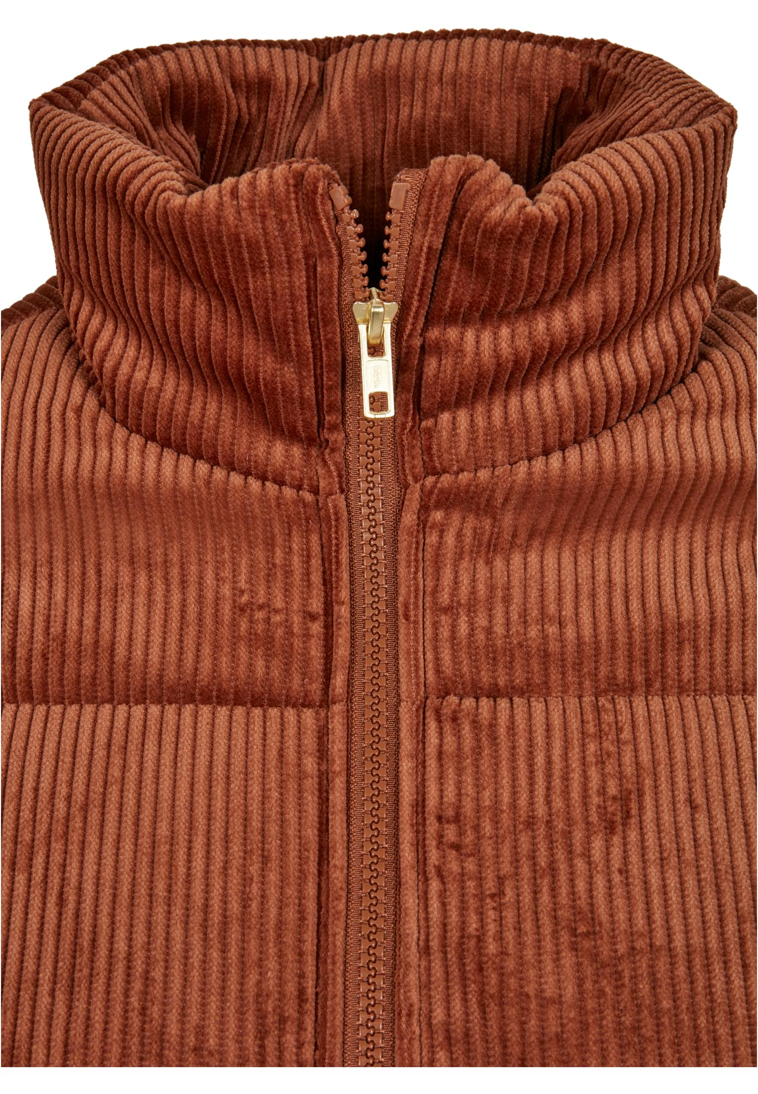 Ladies Corduroy Puffer Jacket | toffee