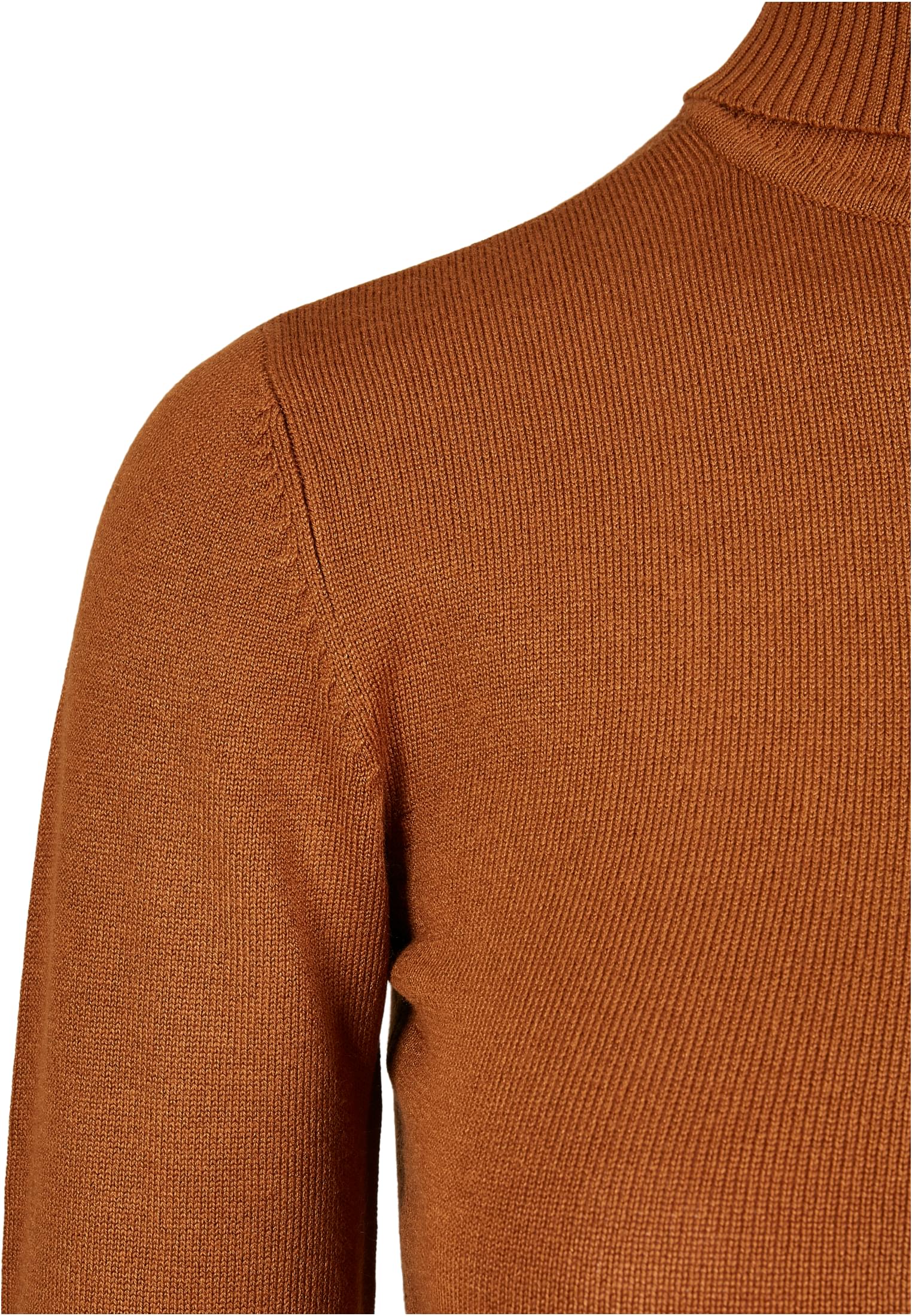 Ladies Basic Turtleneck Sweater | toffee