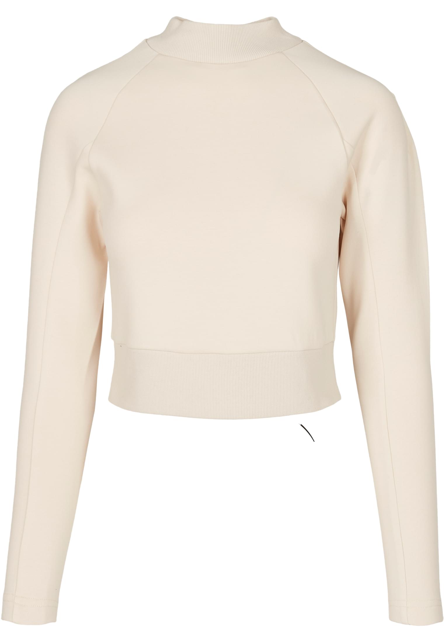 Ladies Interlock Short Turtleneck Crew | sand