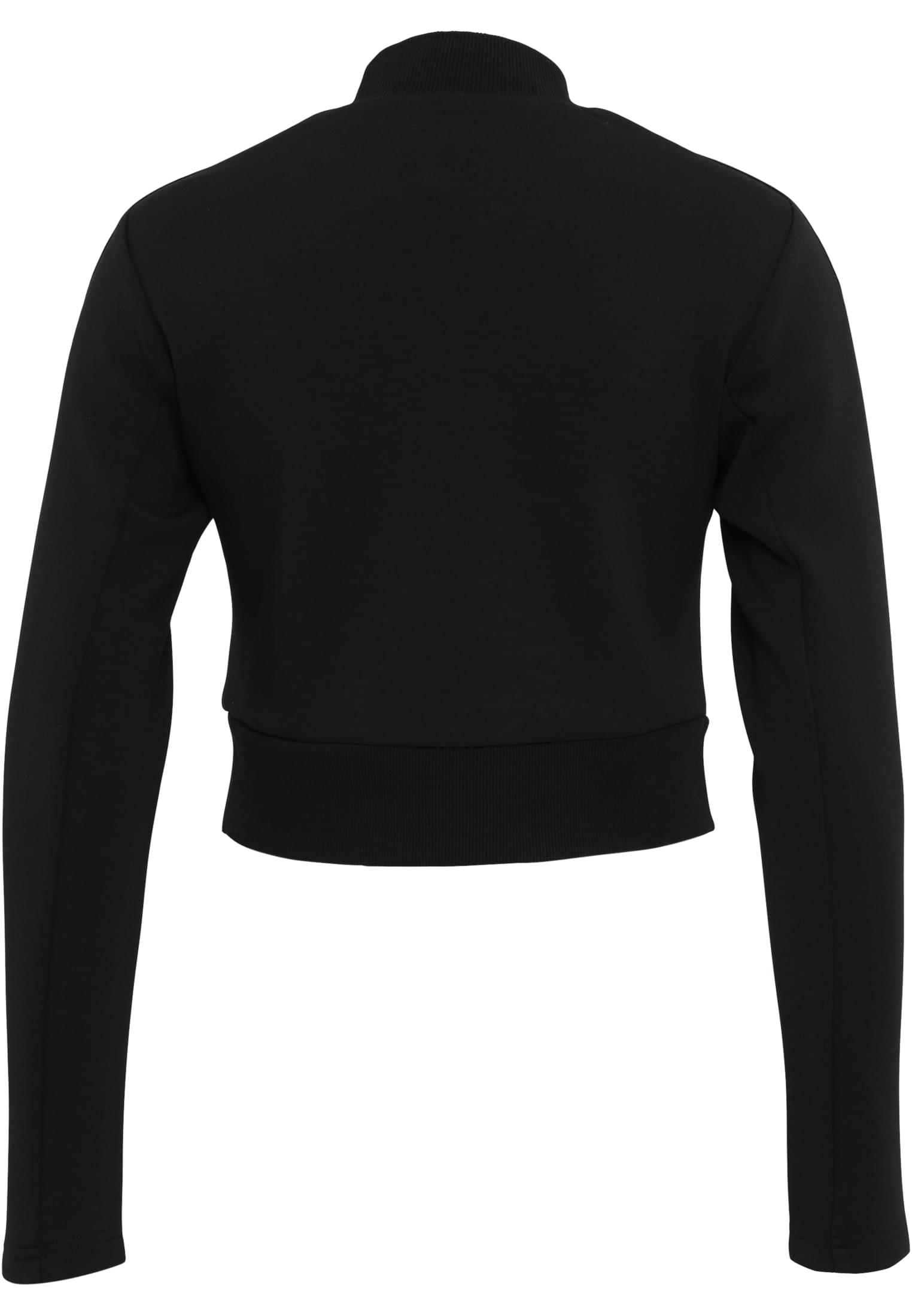 Ladies Interlock Short Turtleneck Crew | black