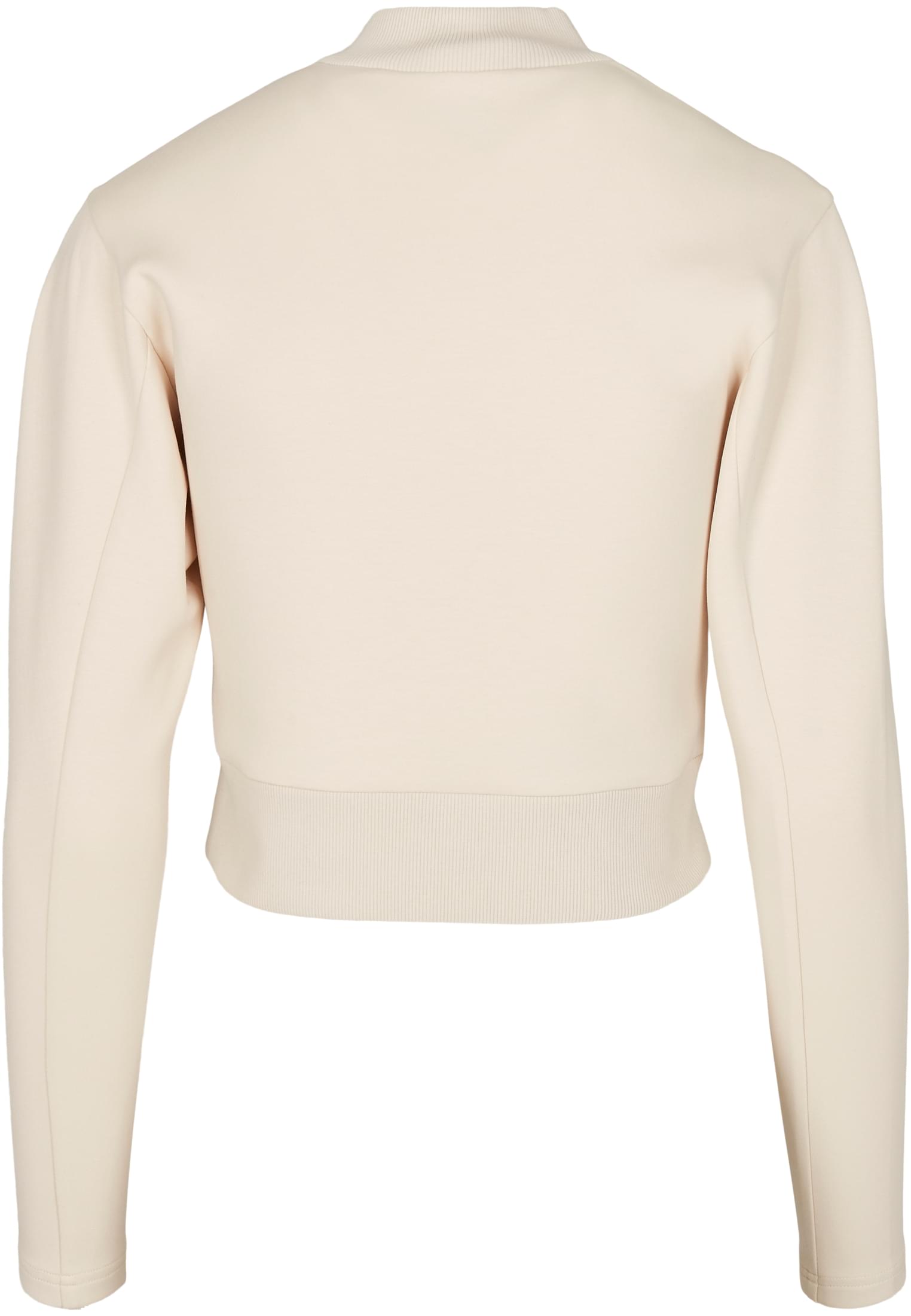 Ladies Interlock Short Turtleneck Crew | sand