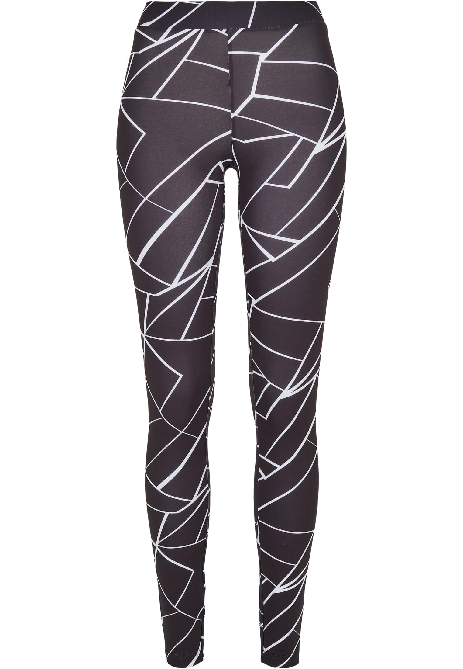 Ladies AOP Leggings | geometric black