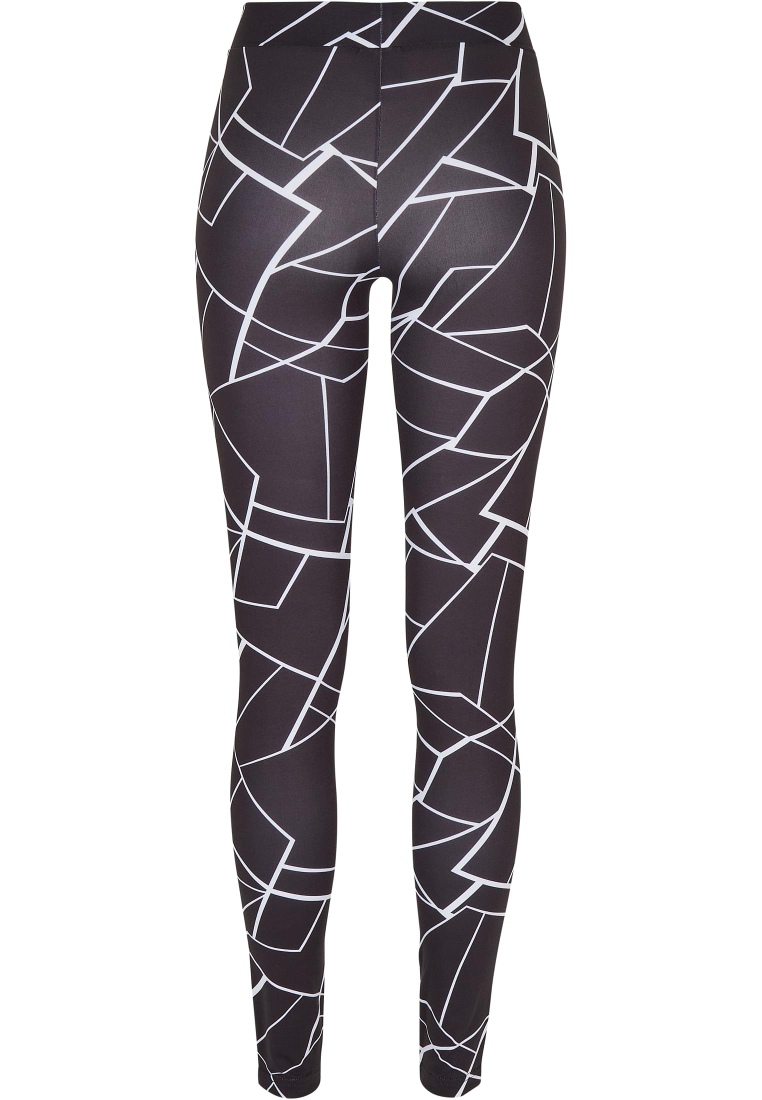 Ladies AOP Leggings | geometric black