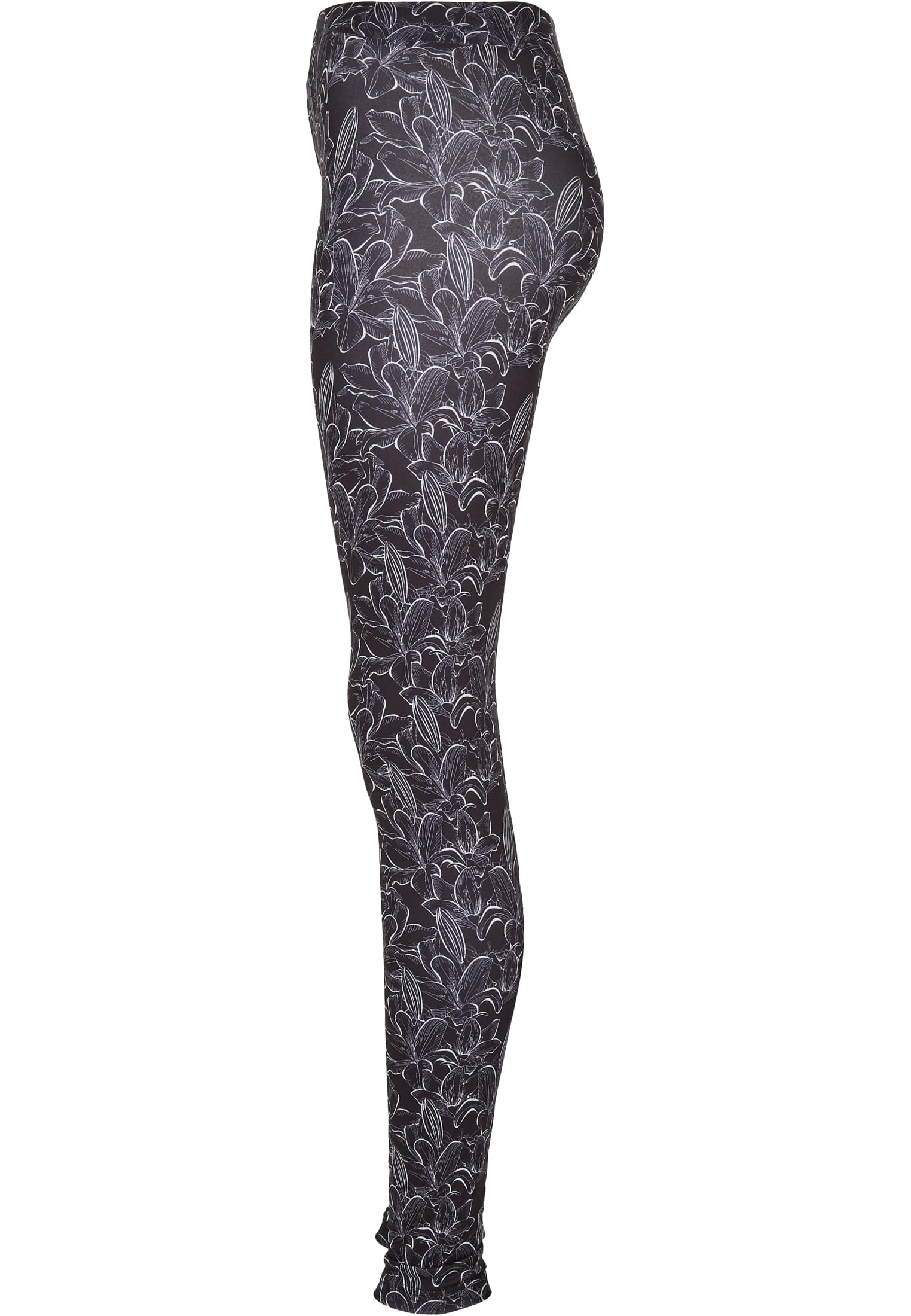 Ladies AOP Leggings | hibiscus black