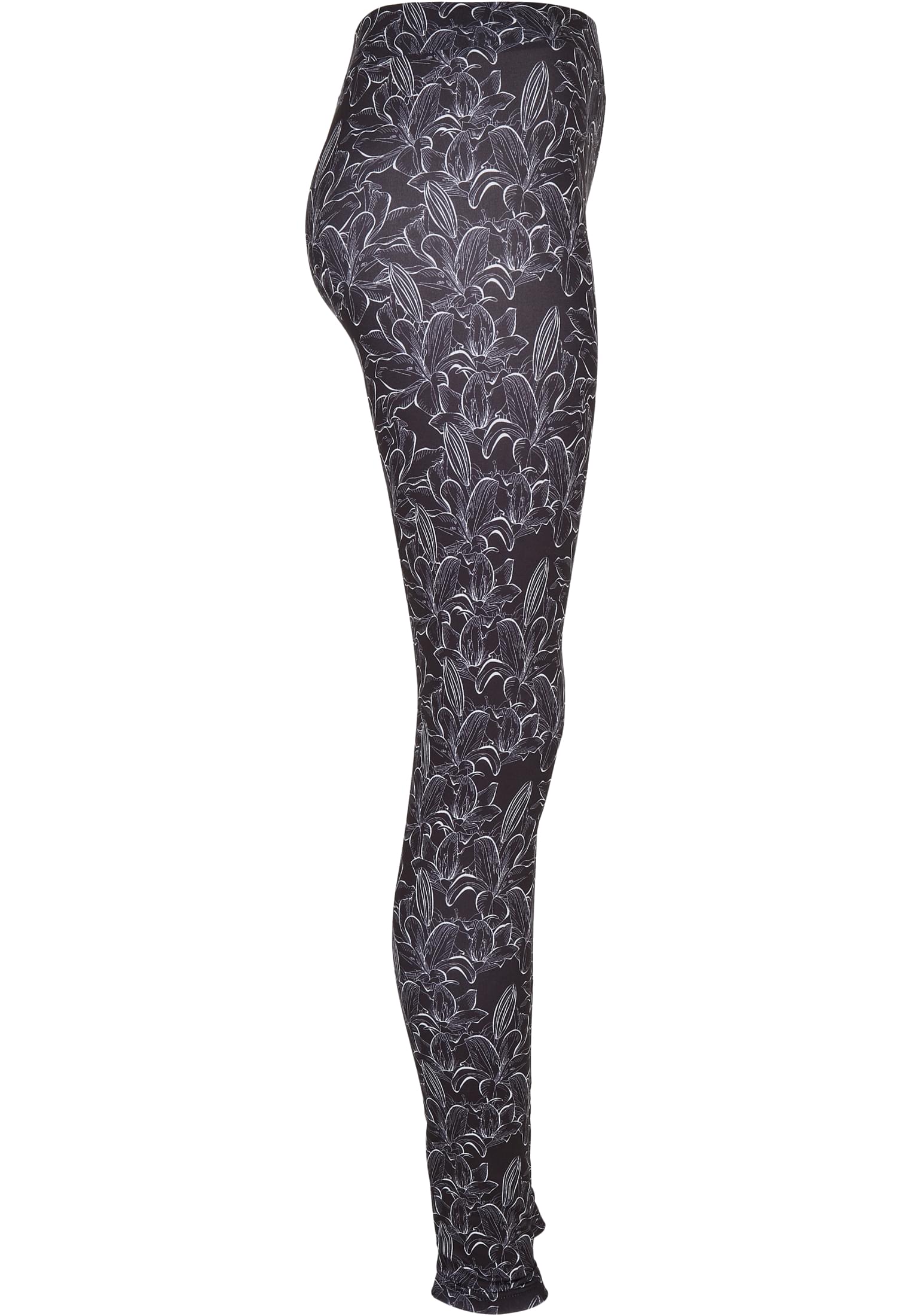 Ladies AOP Leggings | hibiscus black