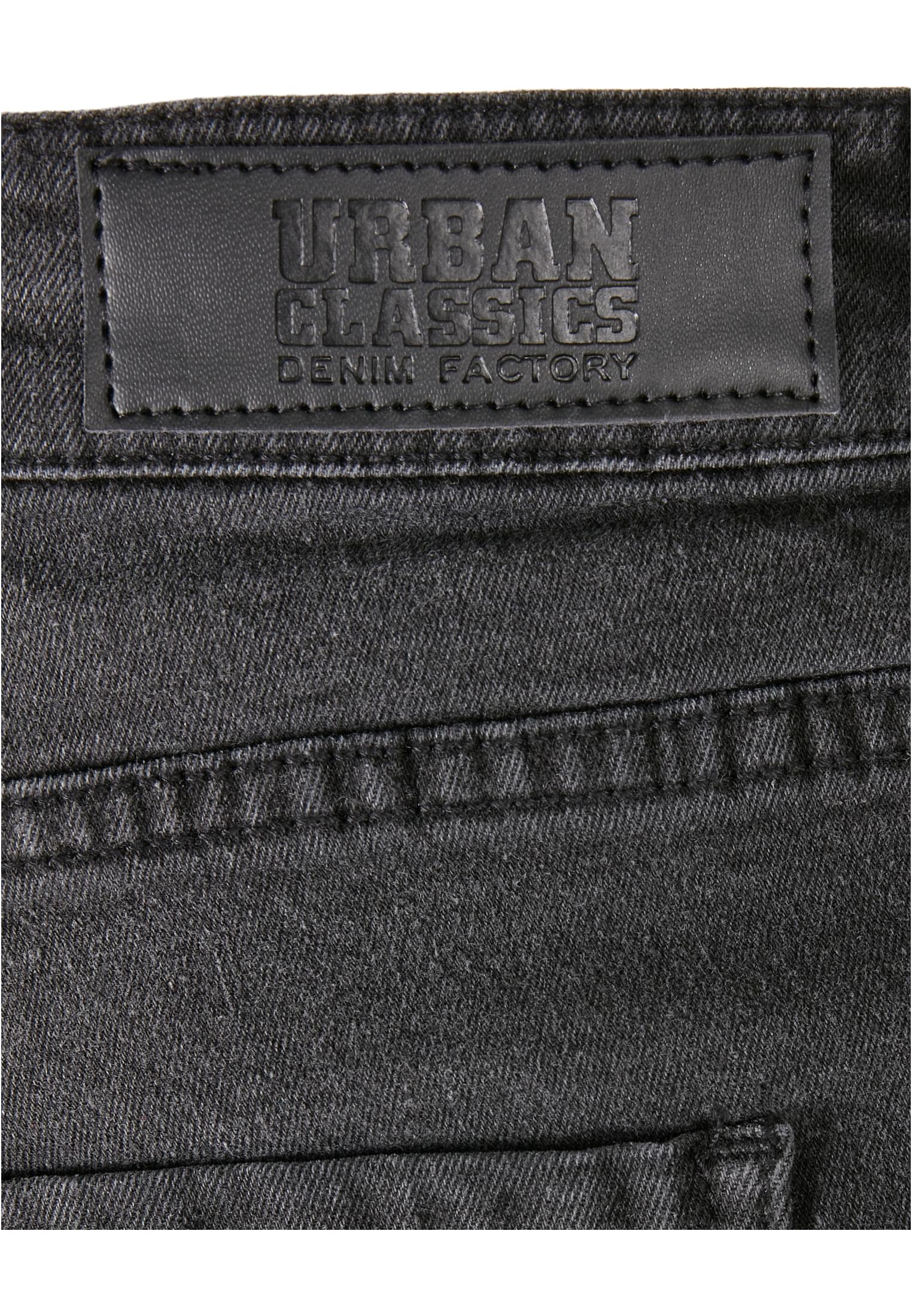 Slim Fit Zip Jeans | real black washed