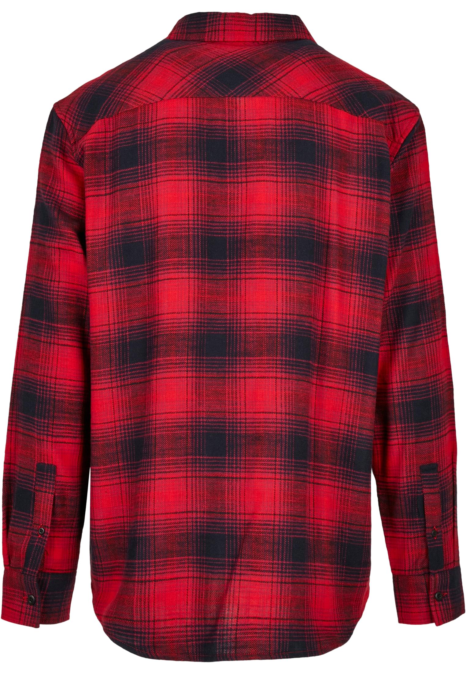 Oversized Checked Grunge Shirt | black/red