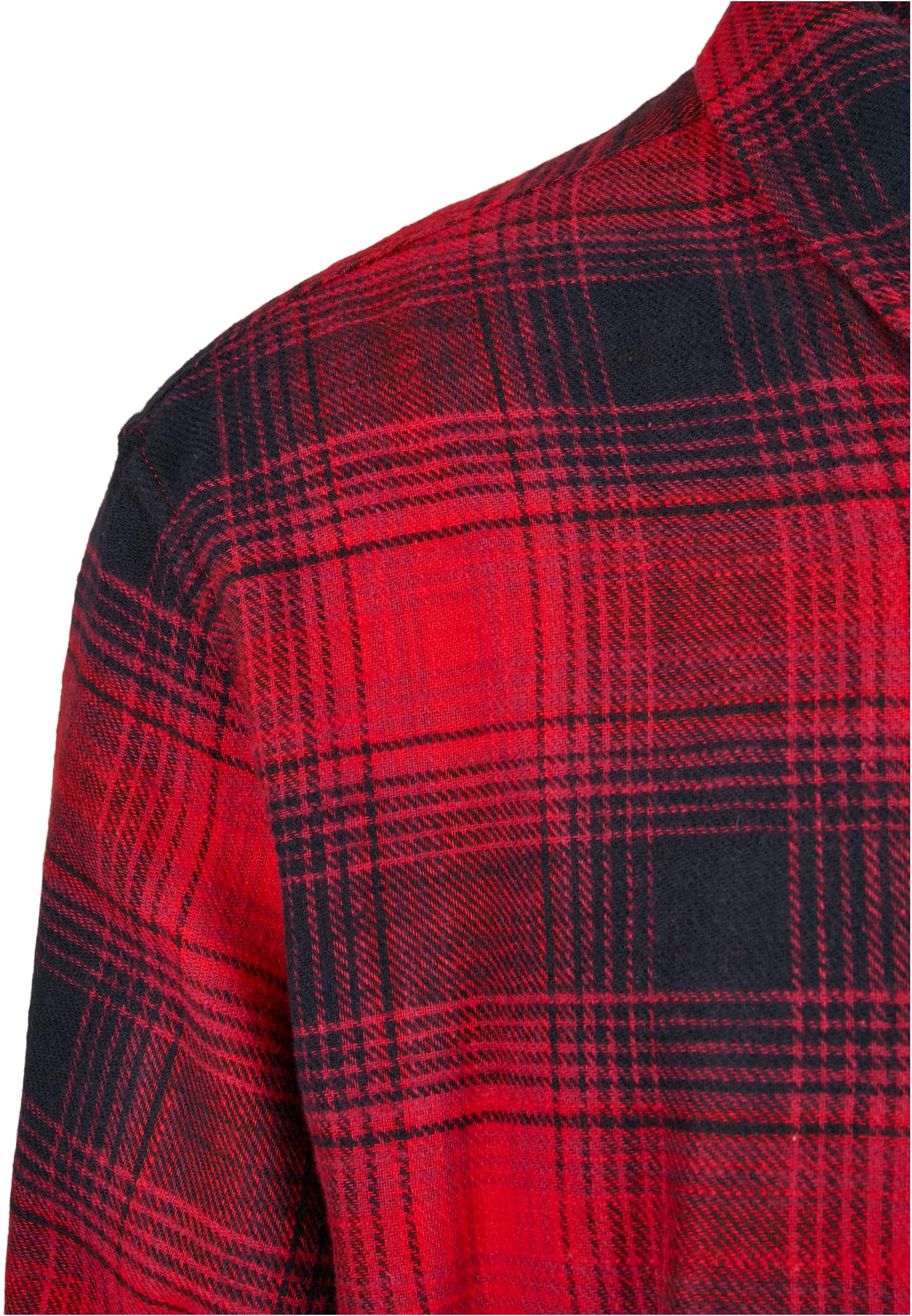 Oversized Checked Grunge Shirt | black/red