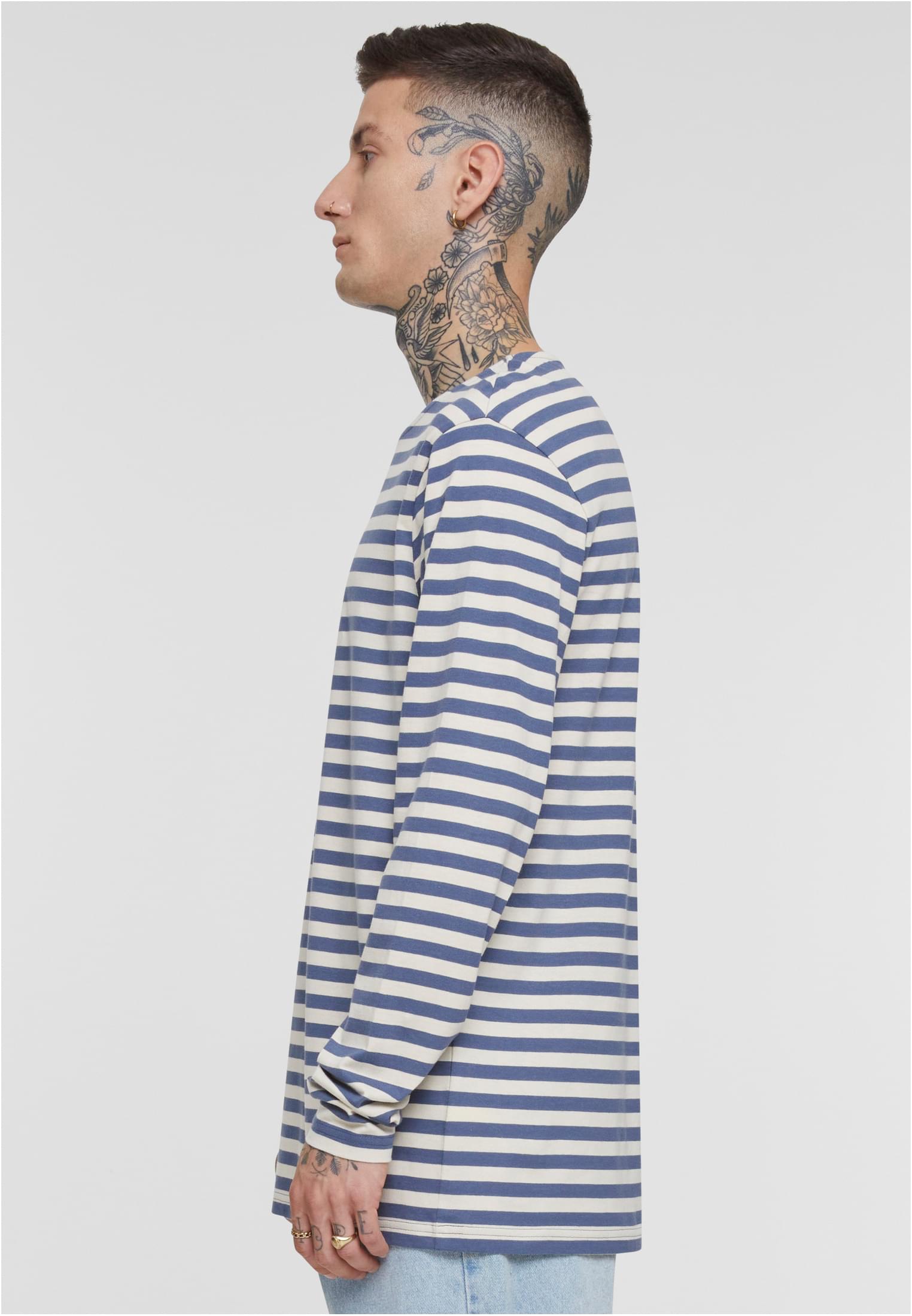 Regular Stripe LS | whitesand/vintageblue