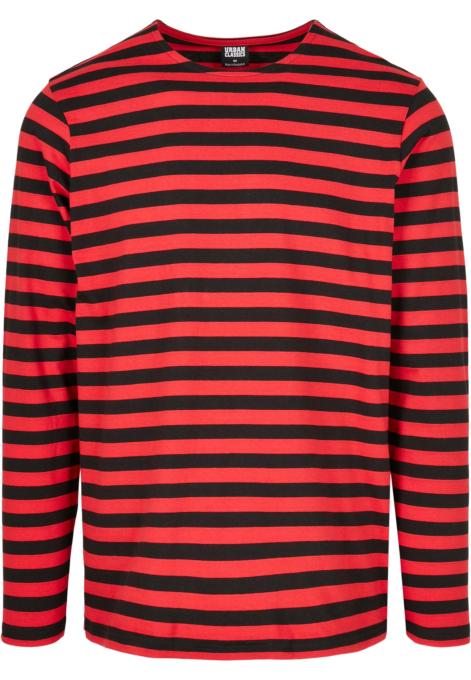 Regular Stripe LS | firered/blk