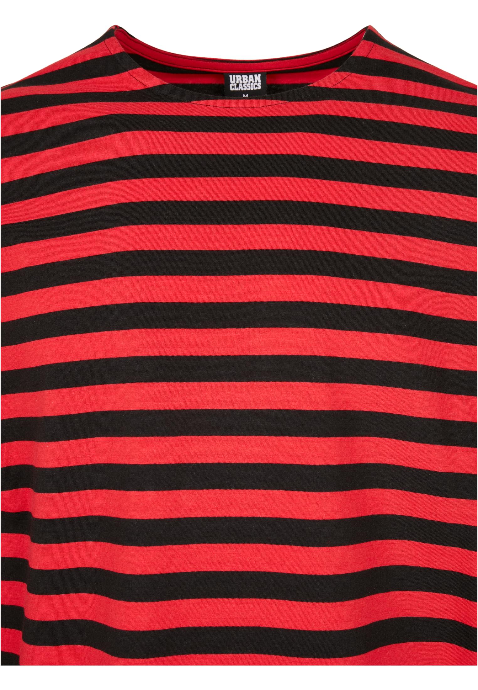 Regular Stripe LS | firered/blk