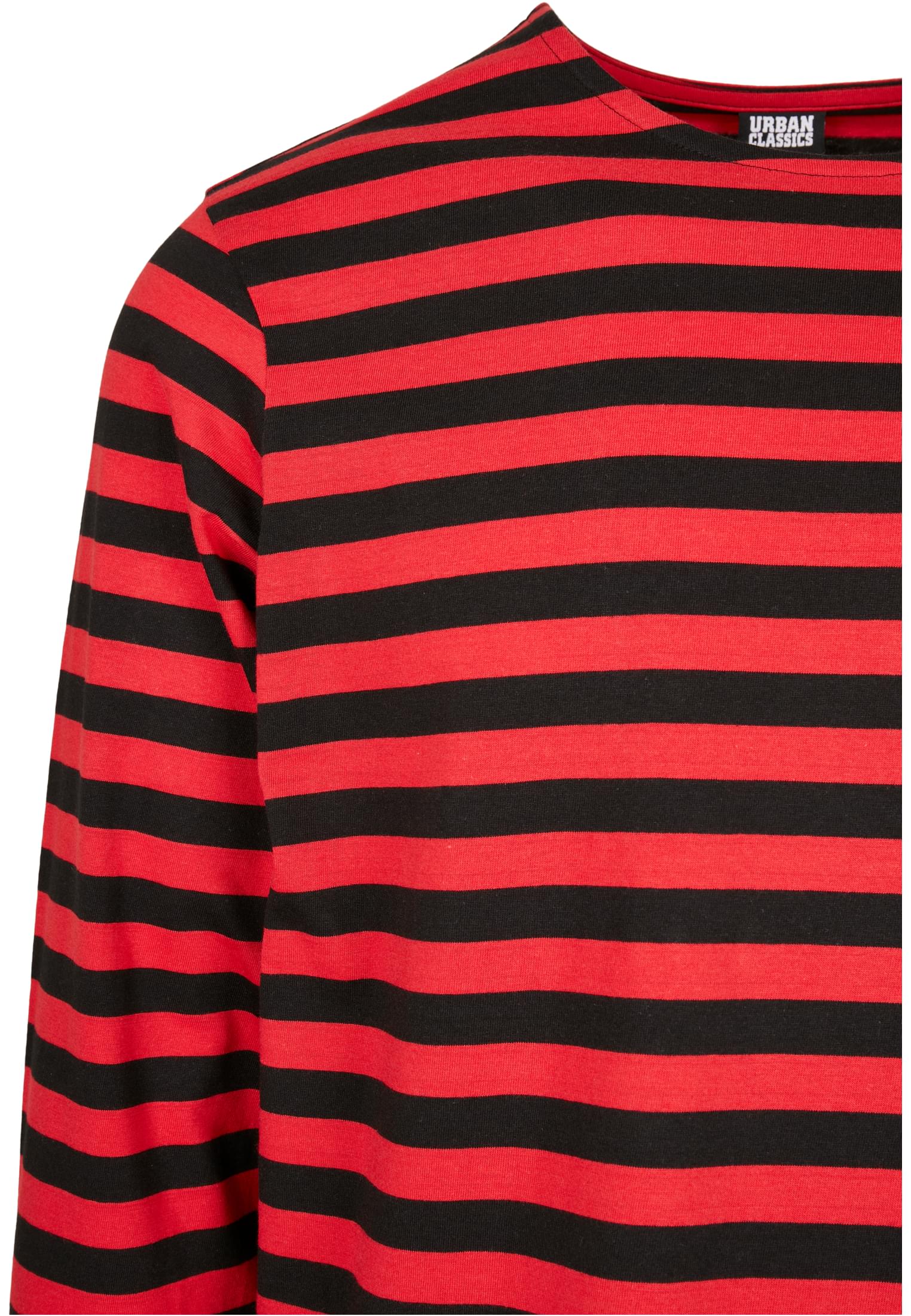 Regular Stripe LS | firered/blk