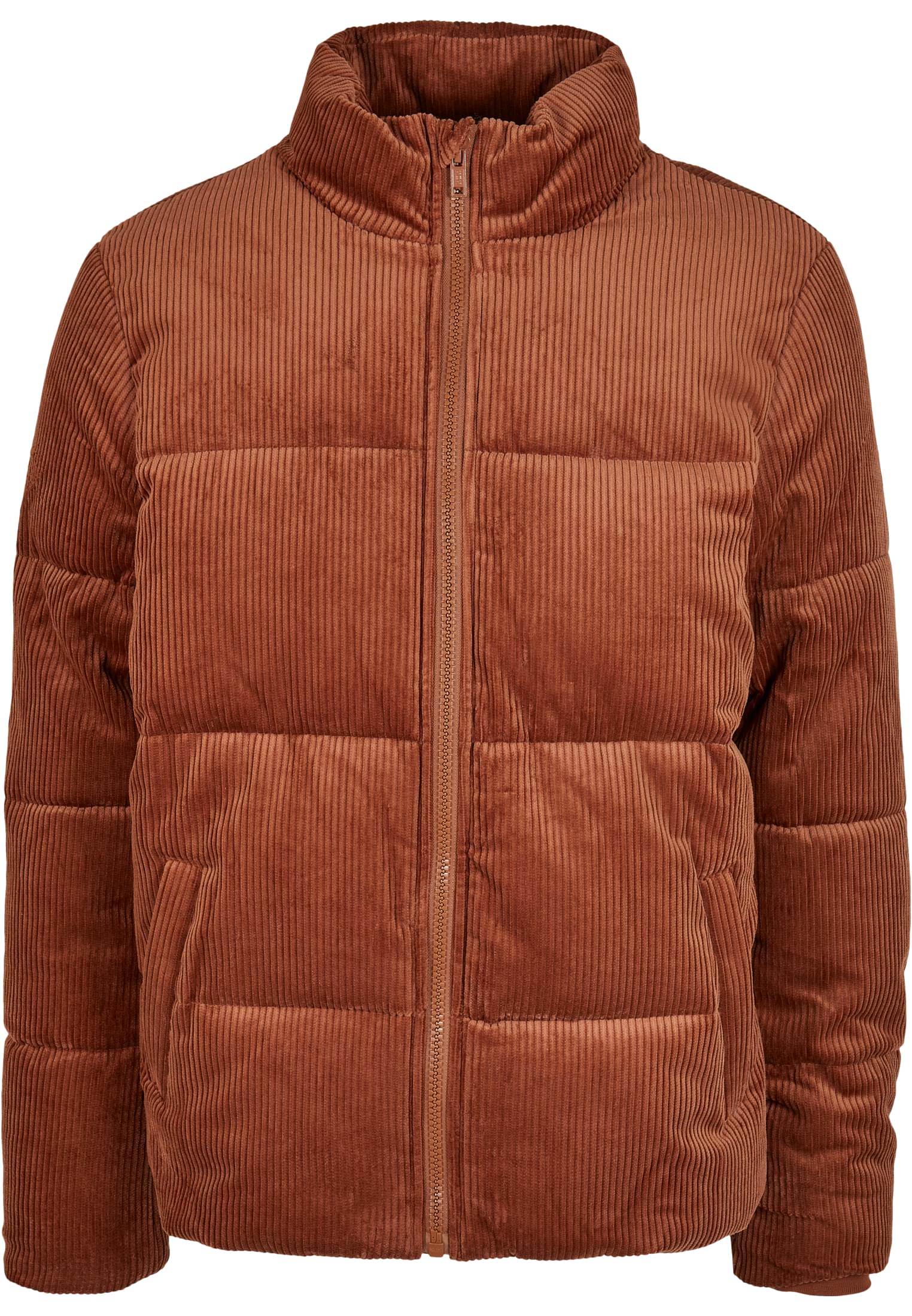 Boxy Corduroy Puffer Jacket | toffee