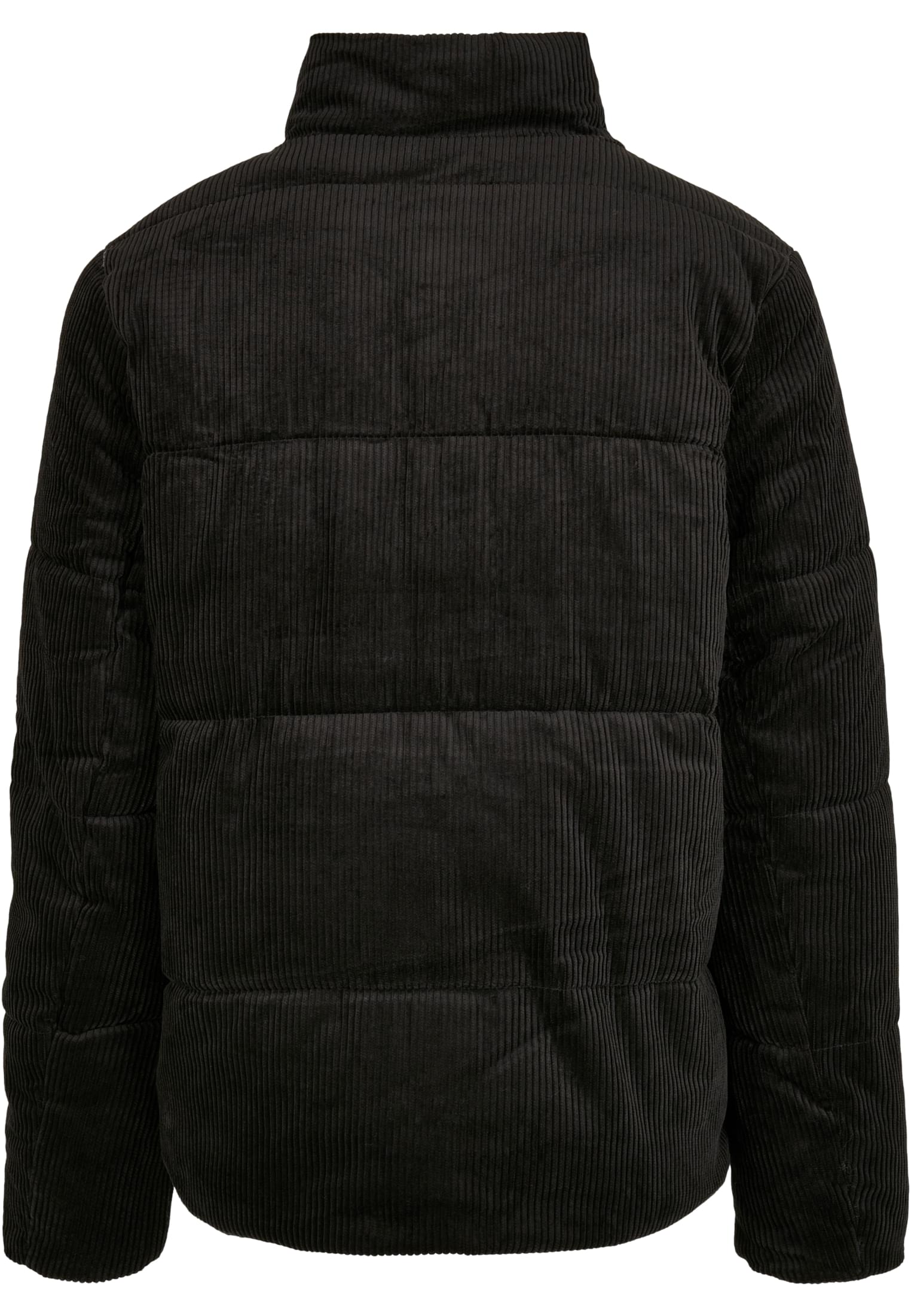 Boxy Corduroy Puffer Jacket | black