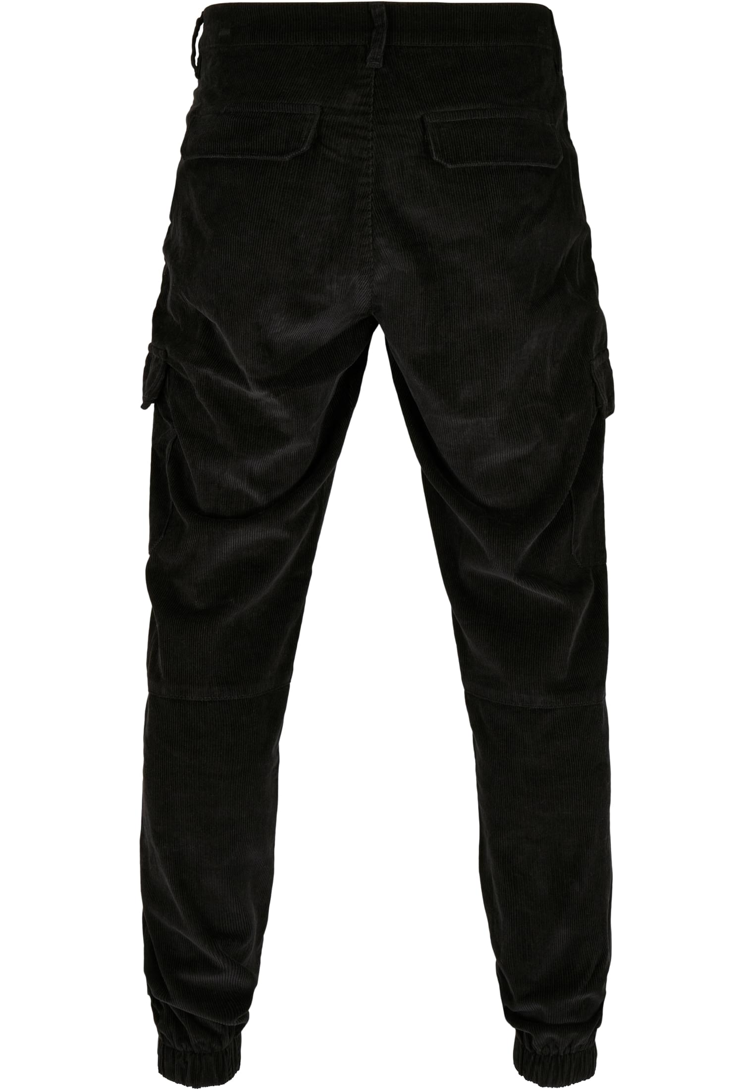 Corduroy Cargo Jogging Pants | black