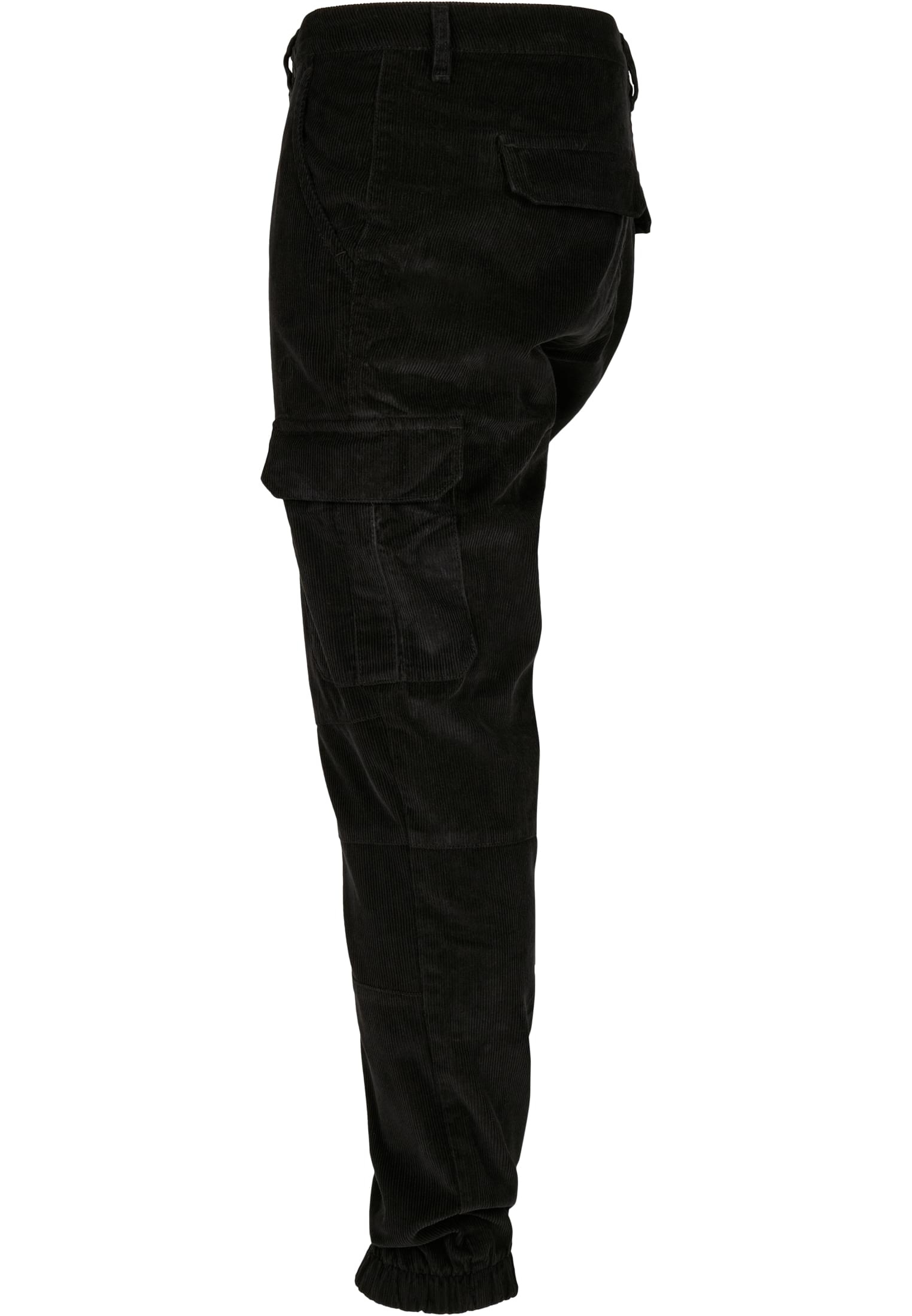 Corduroy Cargo Jogging Pants | black