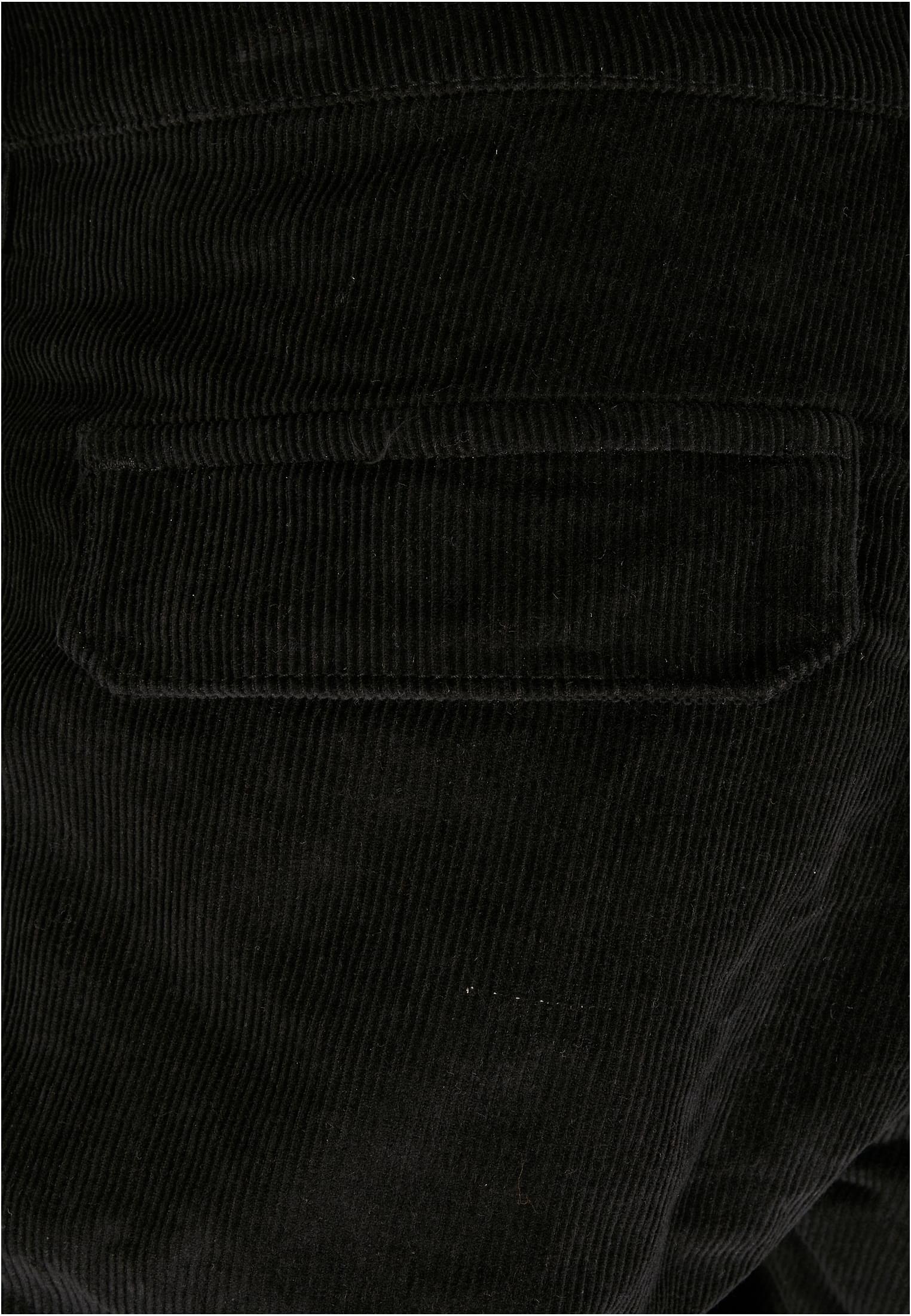 Corduroy Cargo Jogging Pants | black