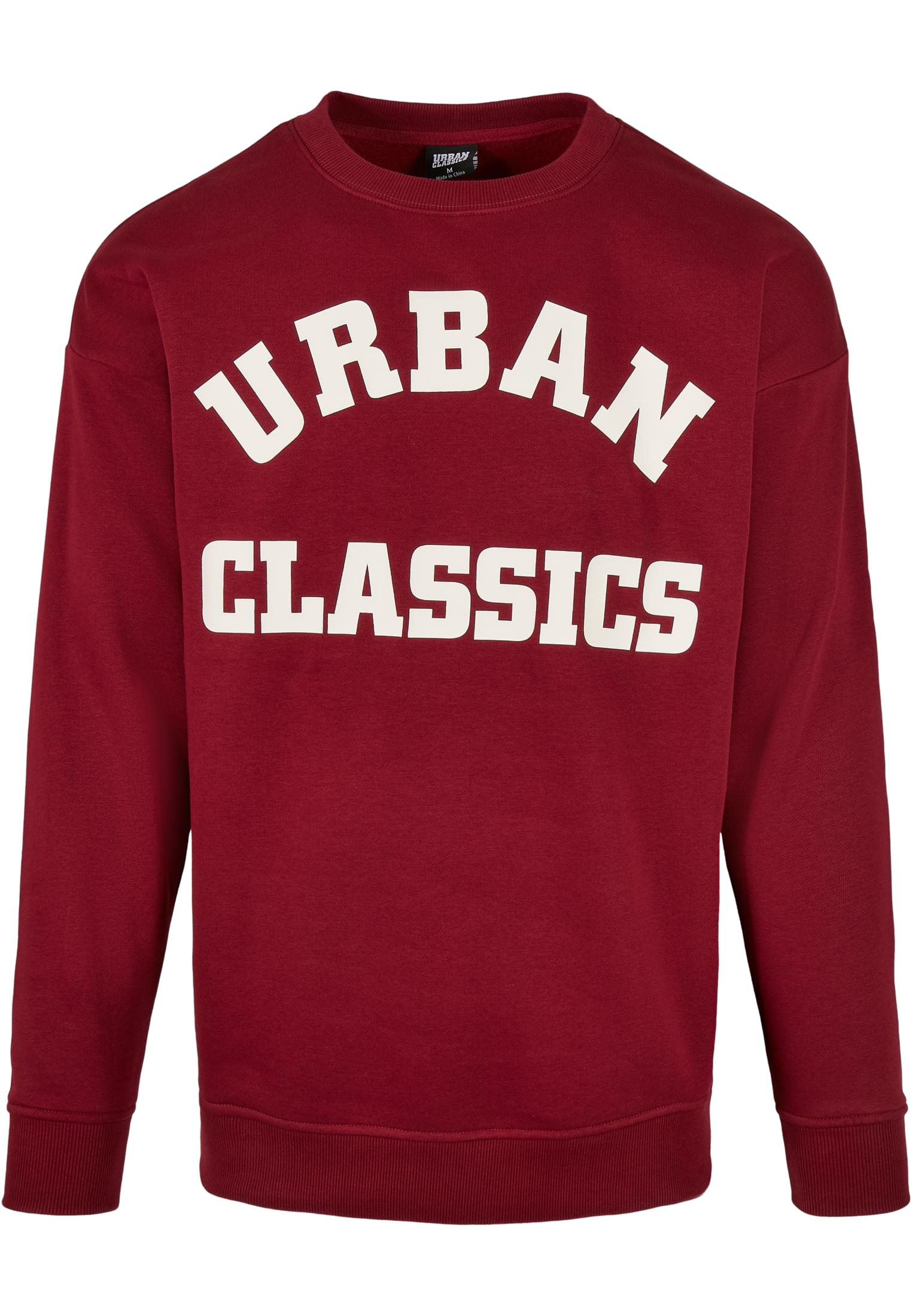 College Print Crew | burgundy