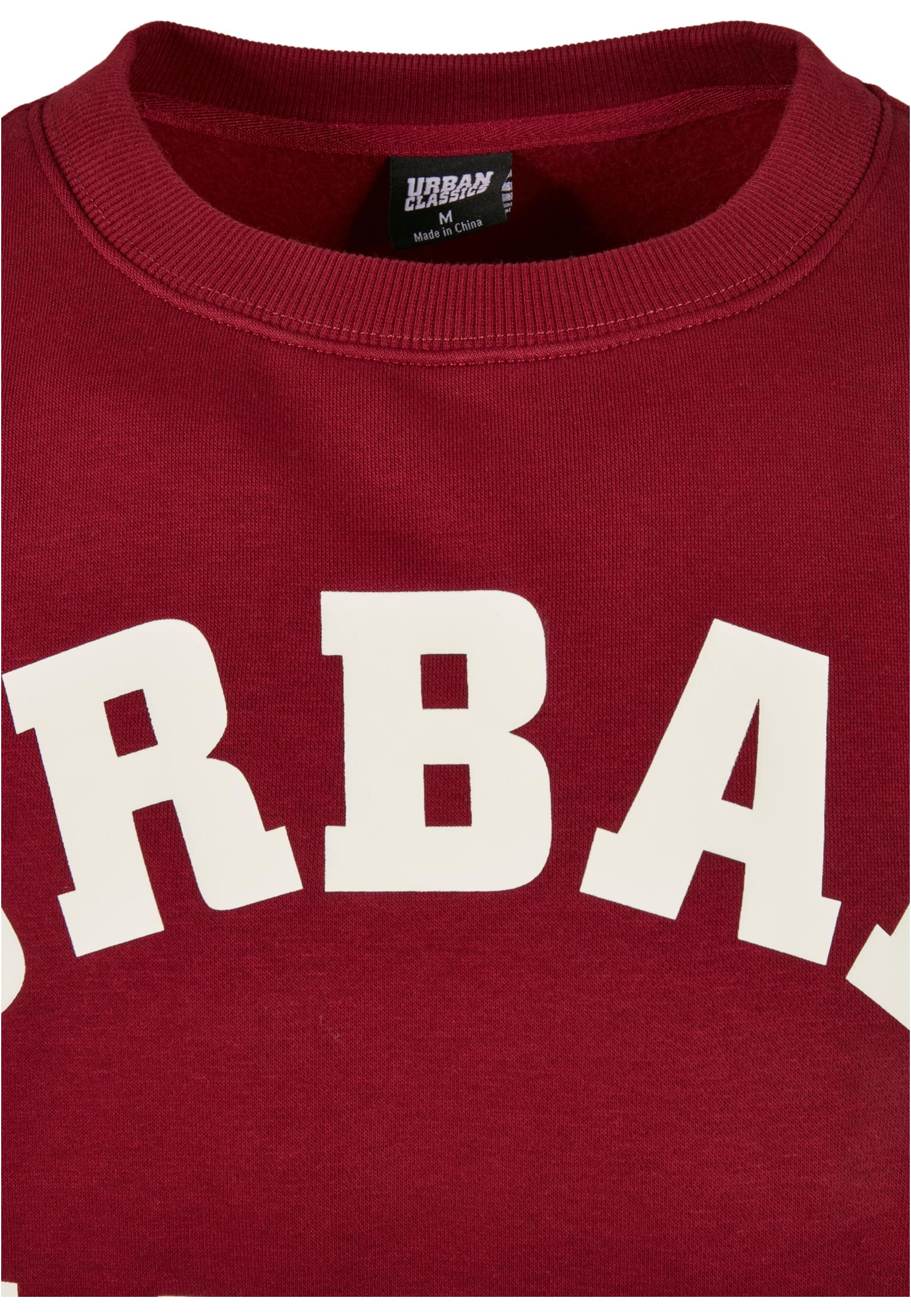 College Print Crew | burgundy