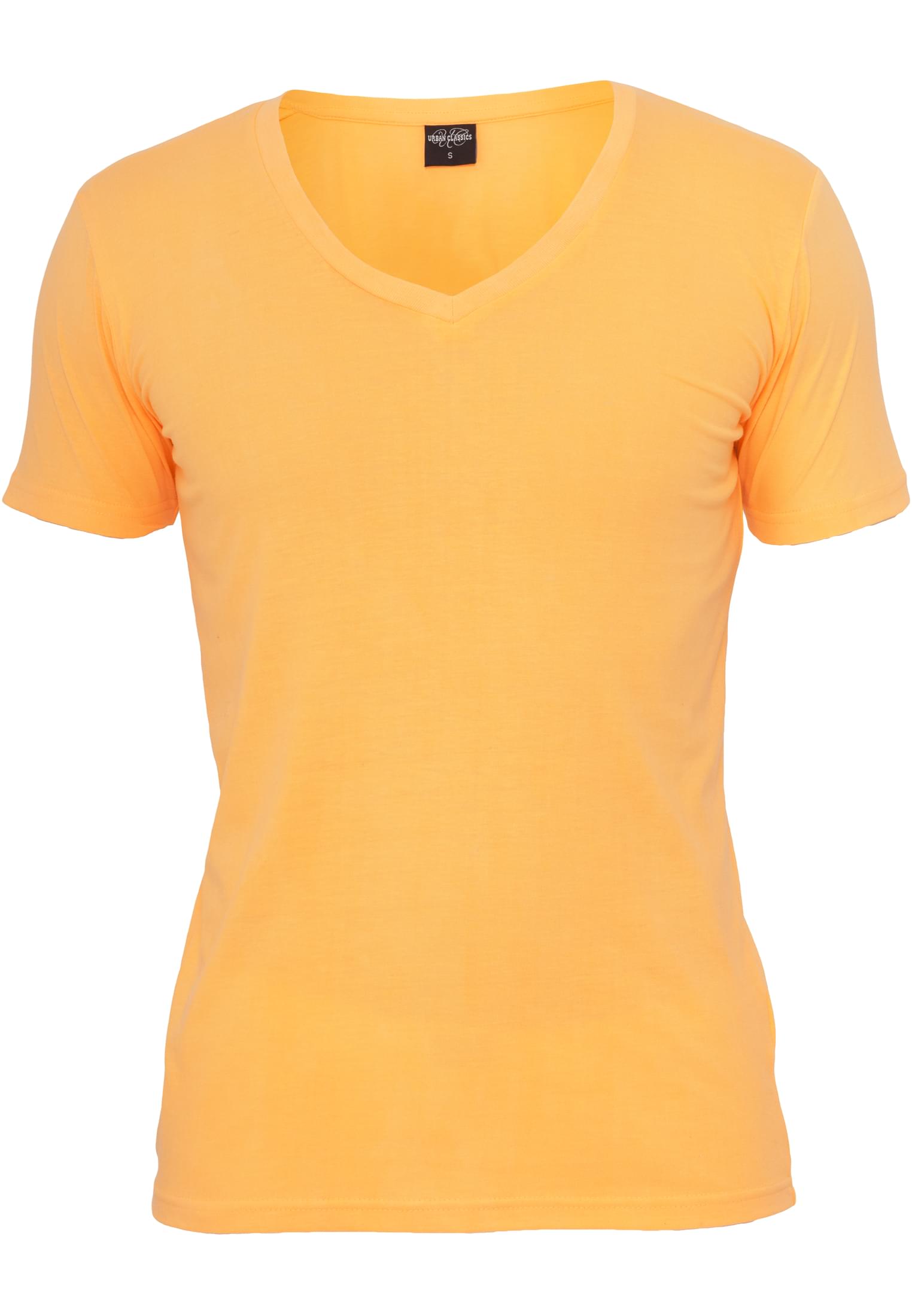 Neon V-Neck Tee | orange